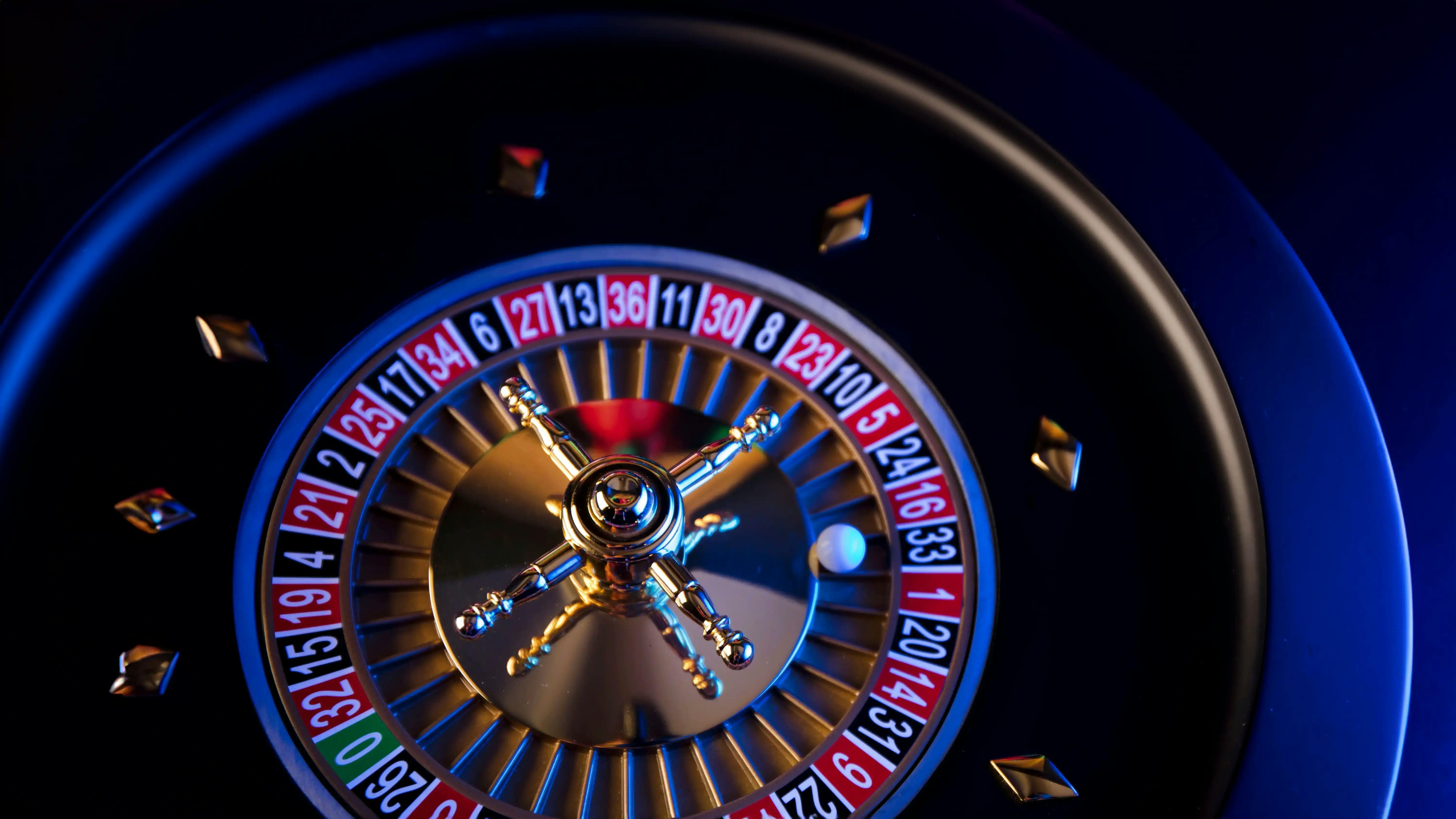 Stillframe of a casino roulette.
