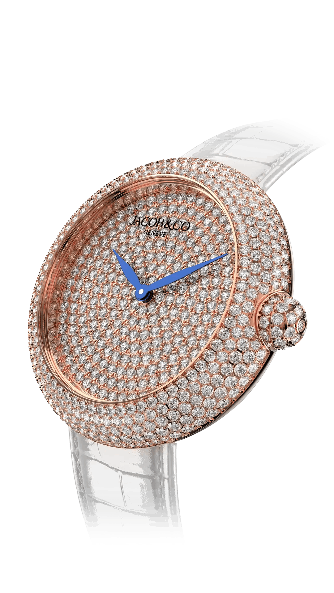 The rose gold Brilliant Pavé, fully set in brilliant-cut white diamonds.