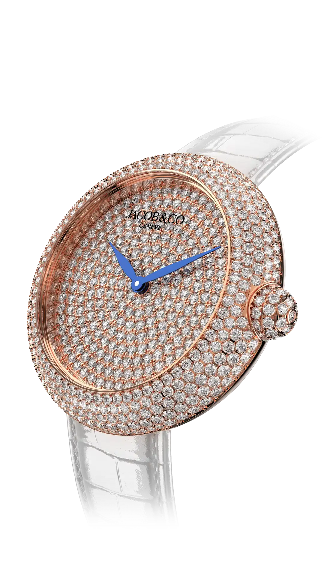 The rose gold Brilliant Pavé, fully set in brilliant-cut white diamonds.