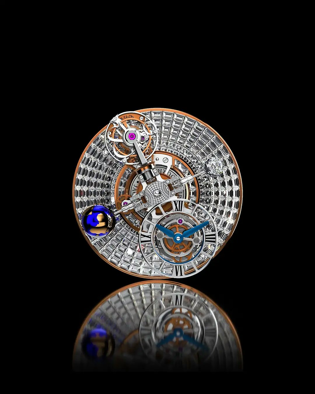 Astronomia Tourbillon Baguette Jacob Co