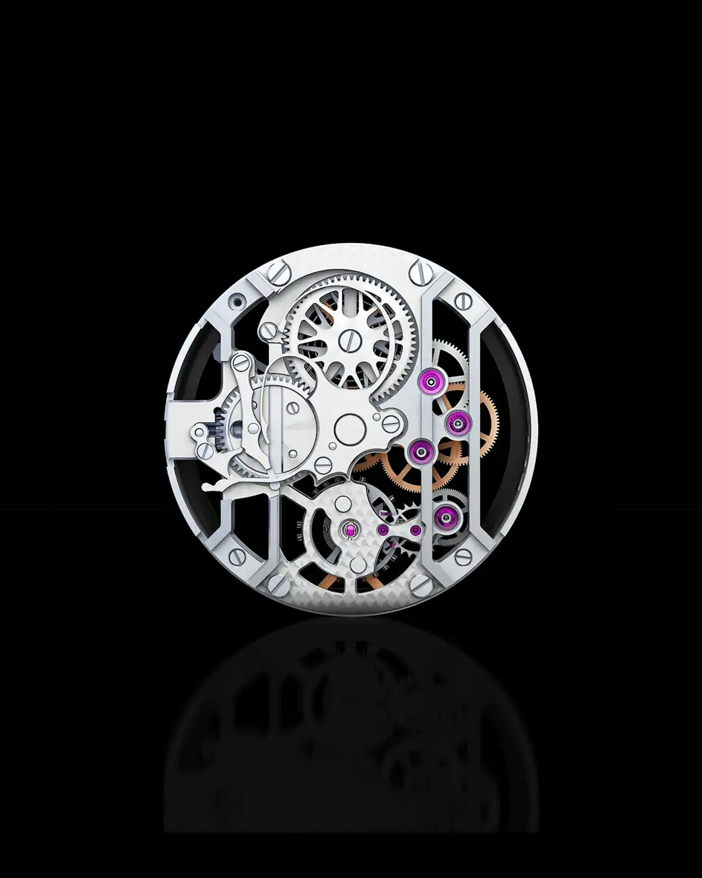 Back Interior Movement of the Epic X Skeleton V1 Watch