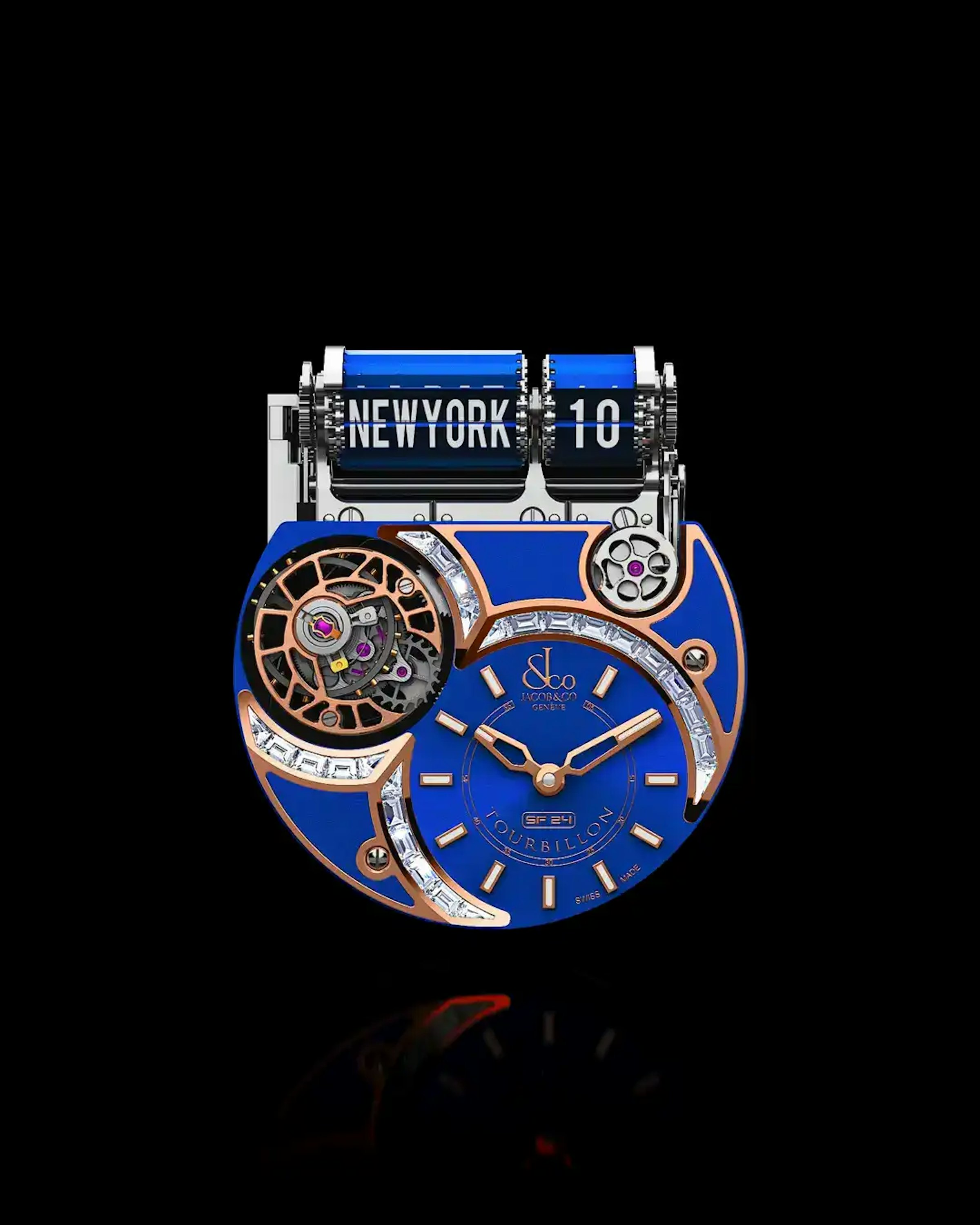 Front Interior Movement of the Epic SF24 Tourbillon BGT Watch