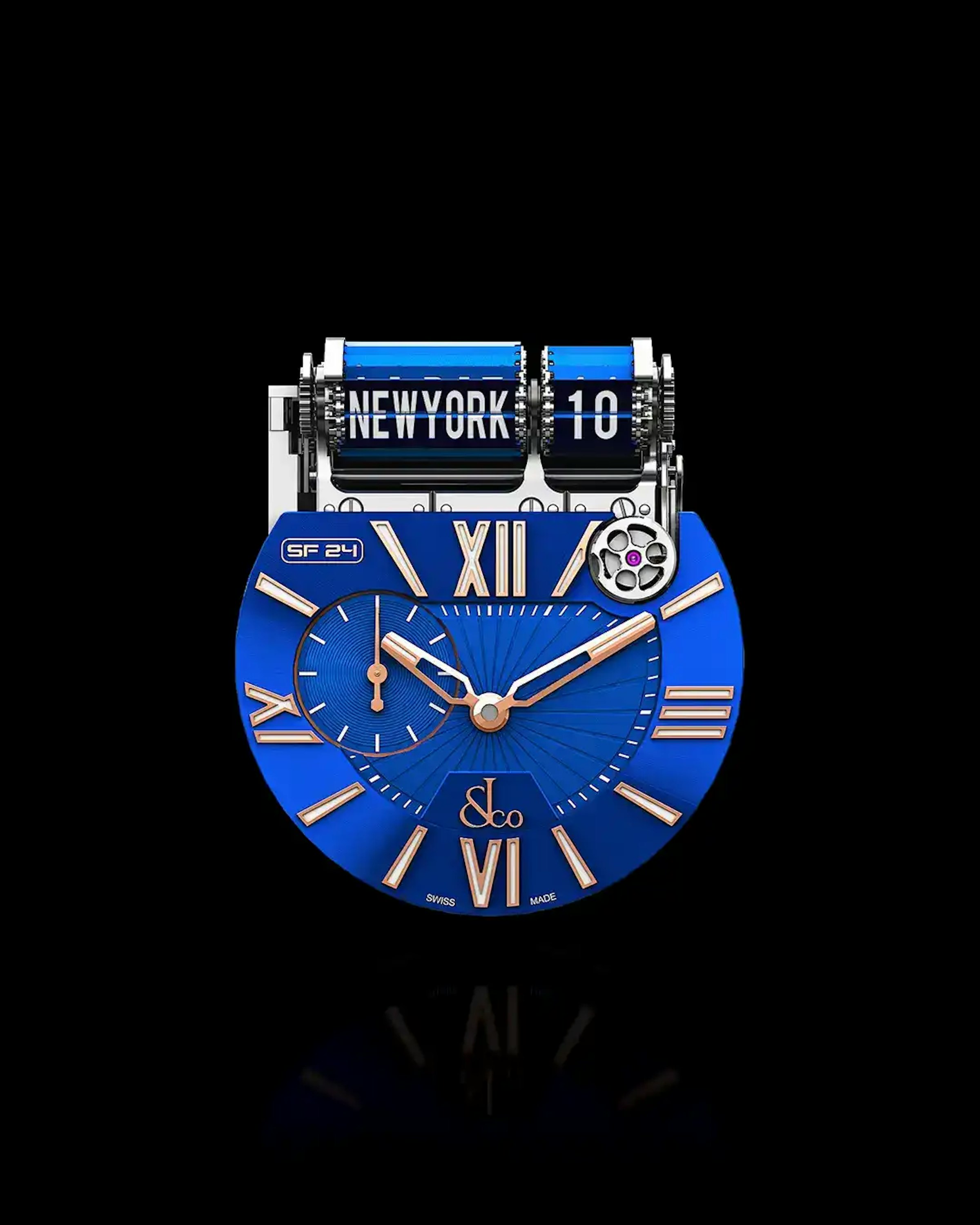 Front Interior Movement of the Epic SF24 Watch