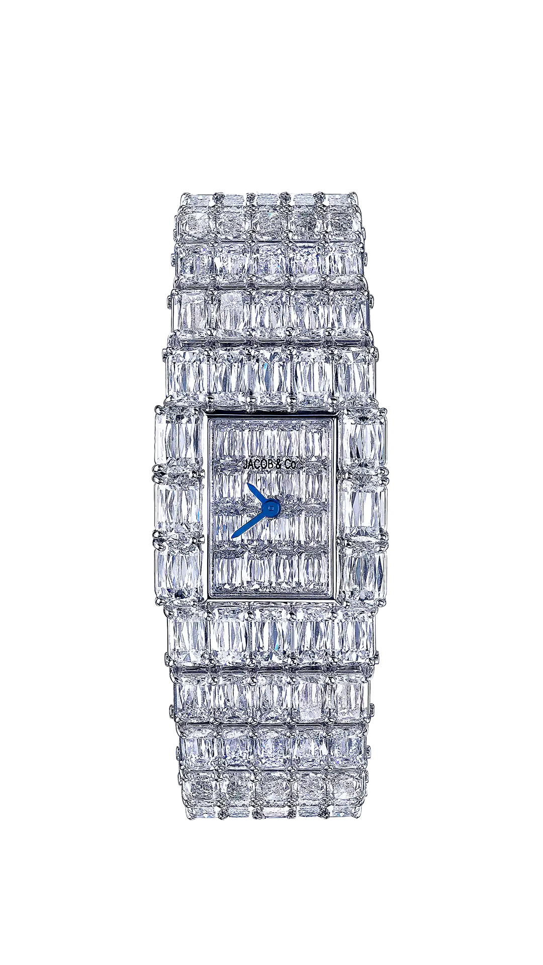 The slender Ashoka Boutique watch, a full Ashoka-set watch from the case, to the dial, to the five-row bracelet.