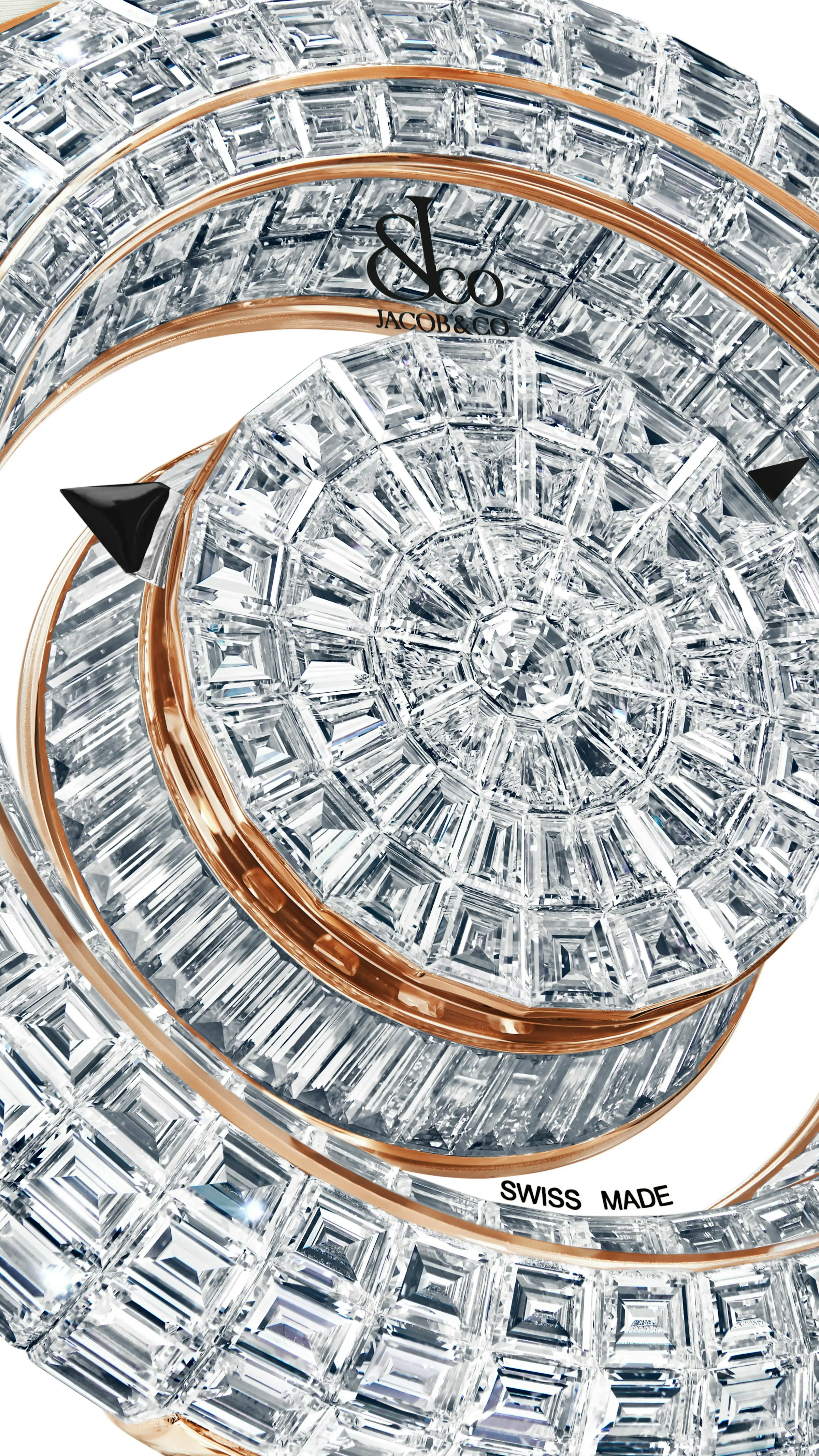 Close up of the brilliant mystery watch.