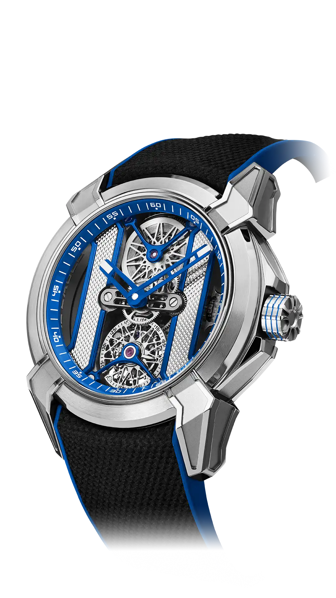 THe Epic X Tourbillon Khabib, with blue accents.