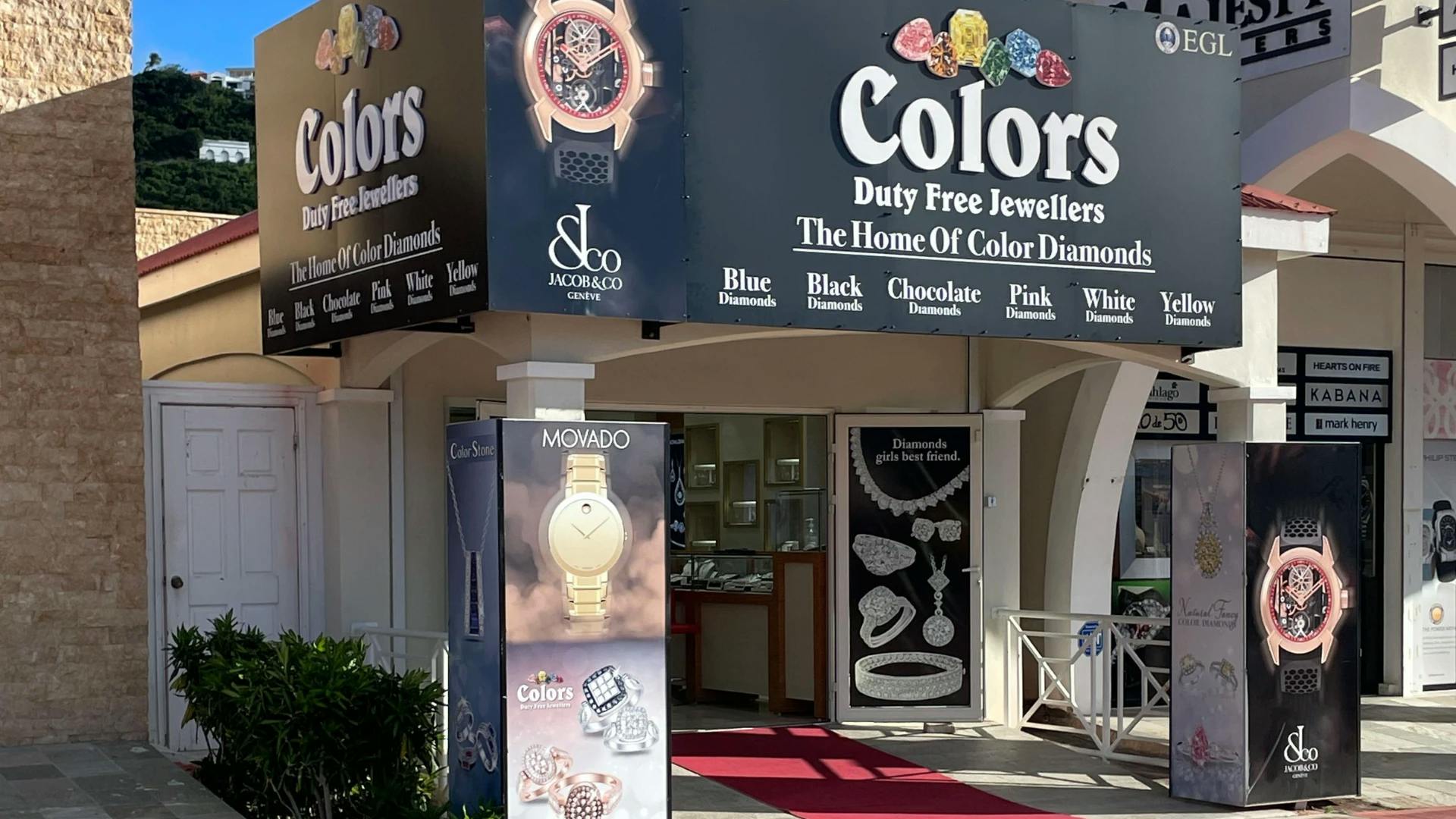Storefront Of The Sint Maarten - Colors Duty Free Jewellers Store