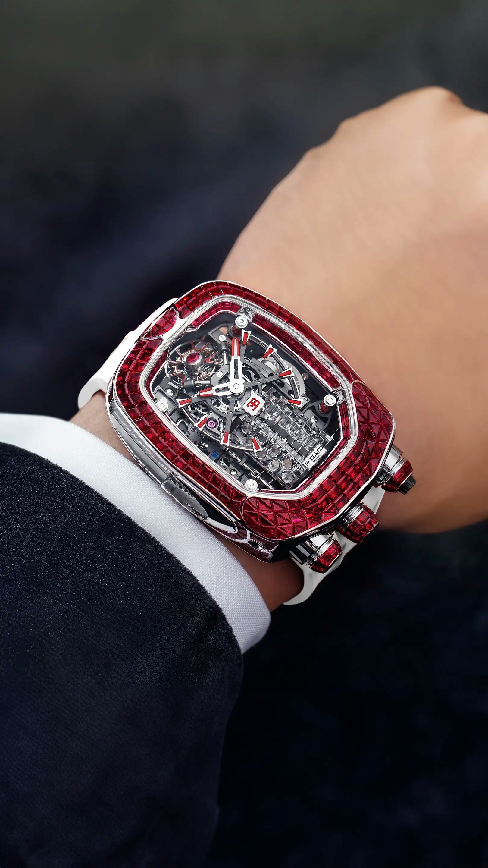 Bugatti Chiron Tourbillon Baguette | Jacob & Co.