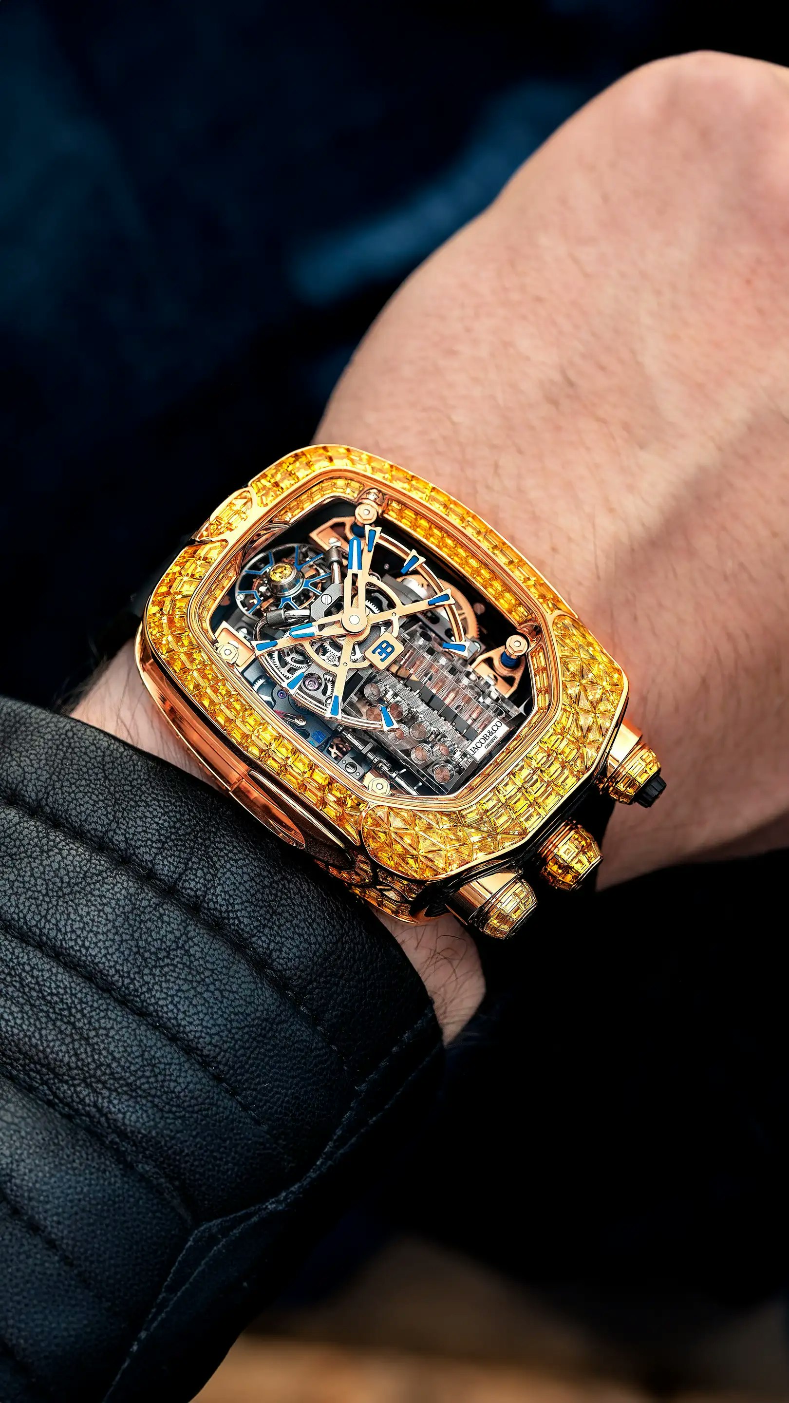 Bugatti Chiron Tourbillon Baguette | Jacob & Co.