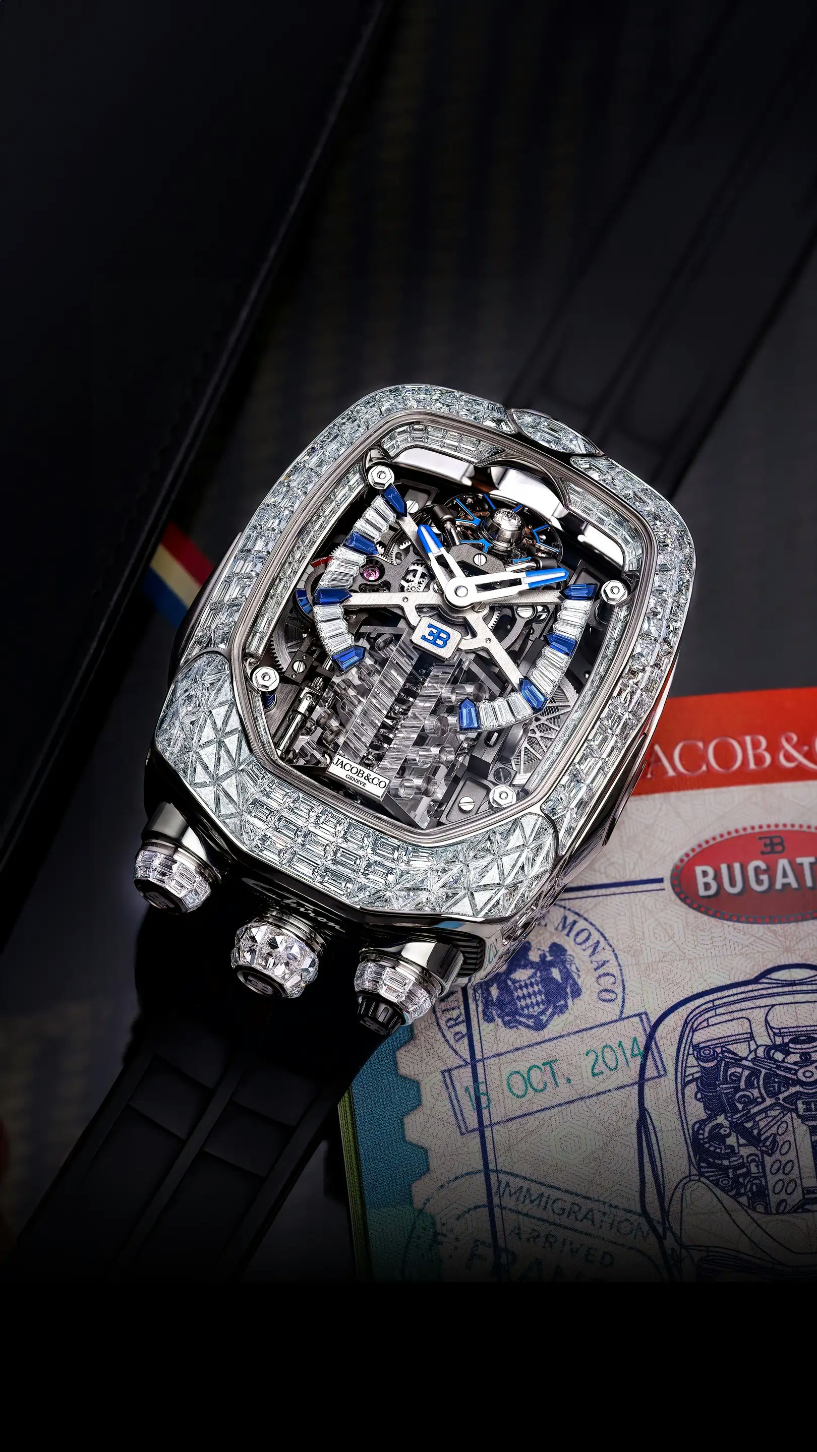 Bugatti Chiron Tourbillon Baguette | Jacob & Co.