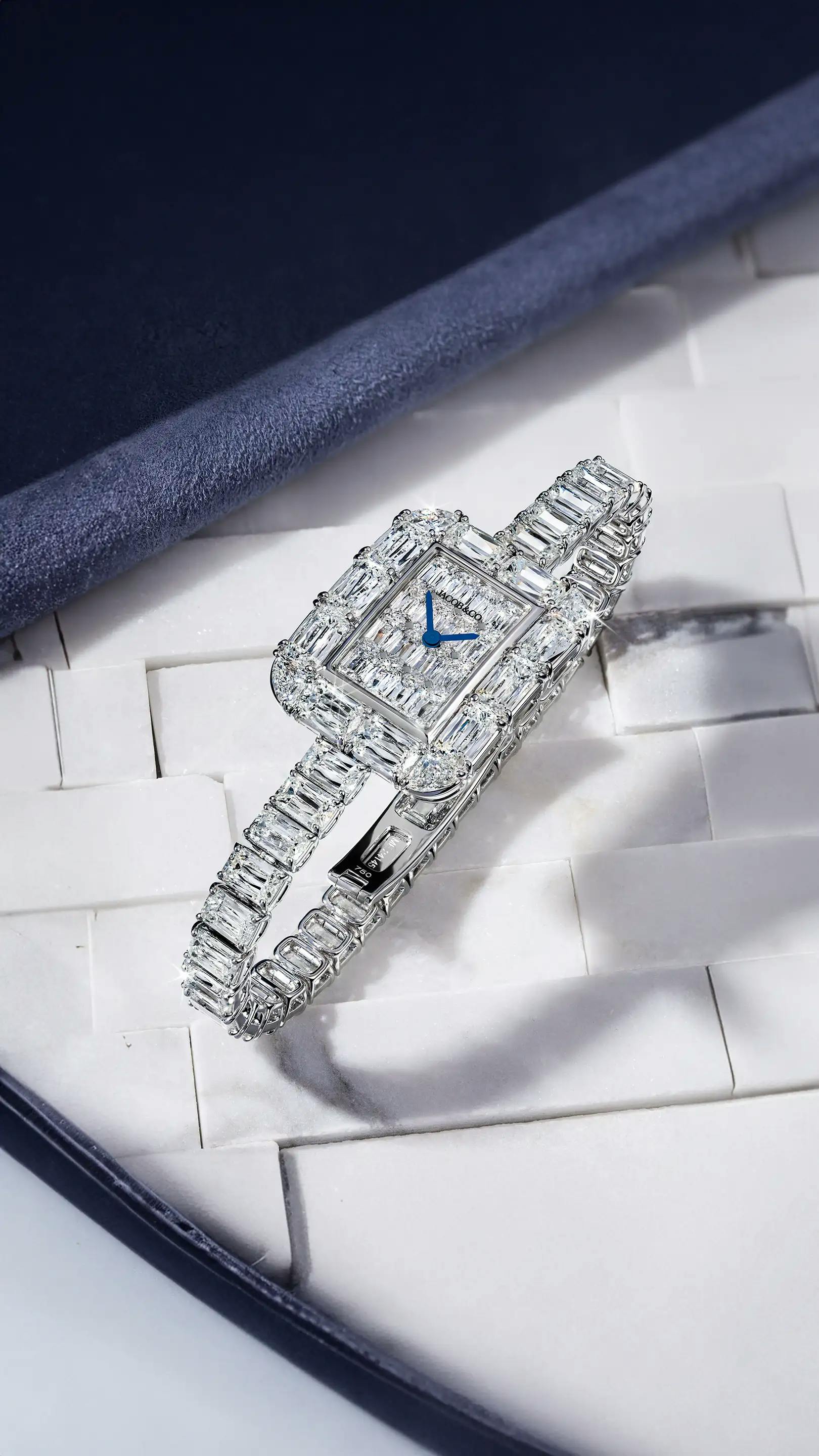 W.R. Jacob & Co　ビスケット缶【s0031】 Jacob & Co. Caviar Tourbillon White Diamonds and Blue