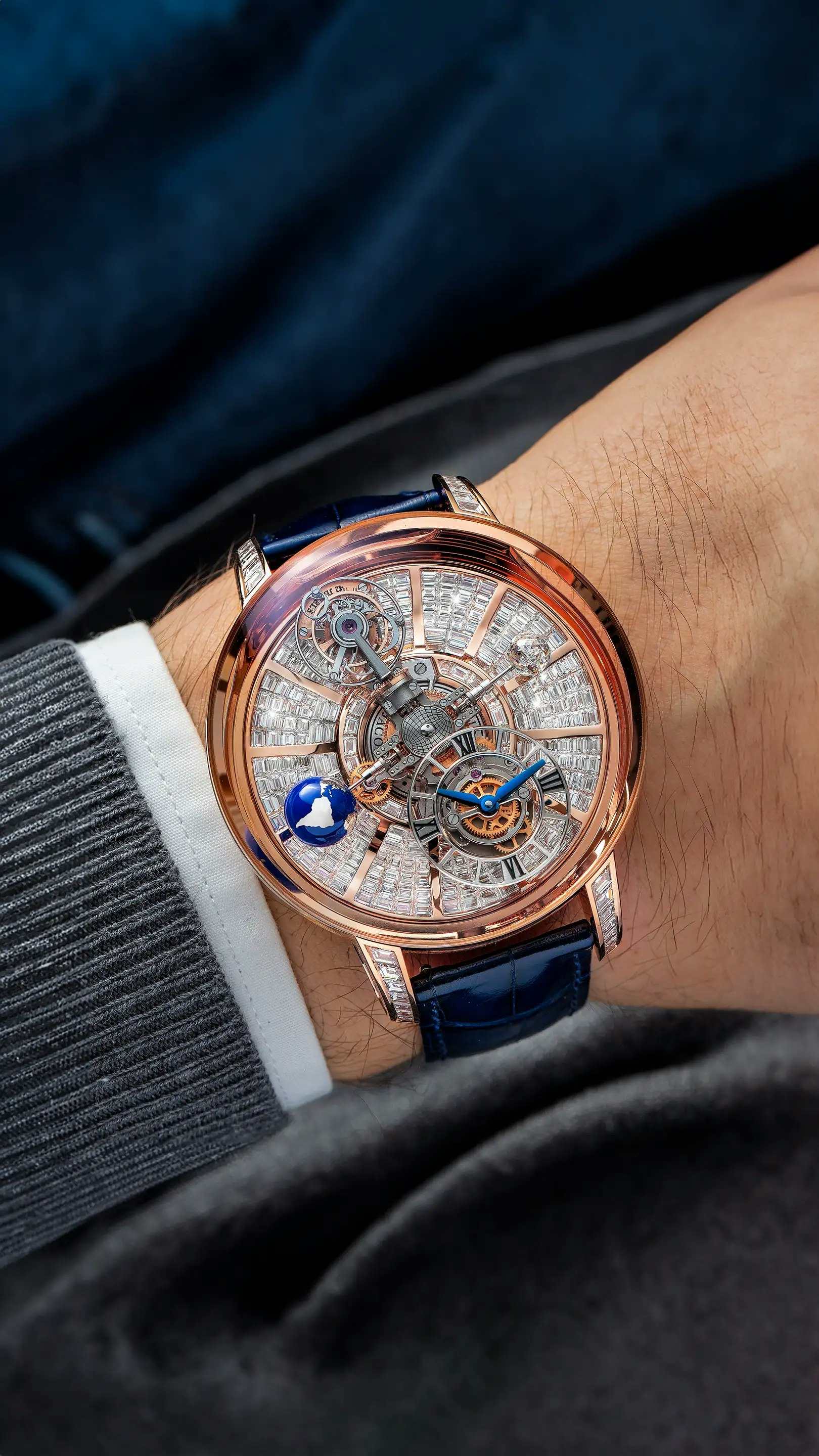 Astronomia Tourbillon Baguette Jacob Co