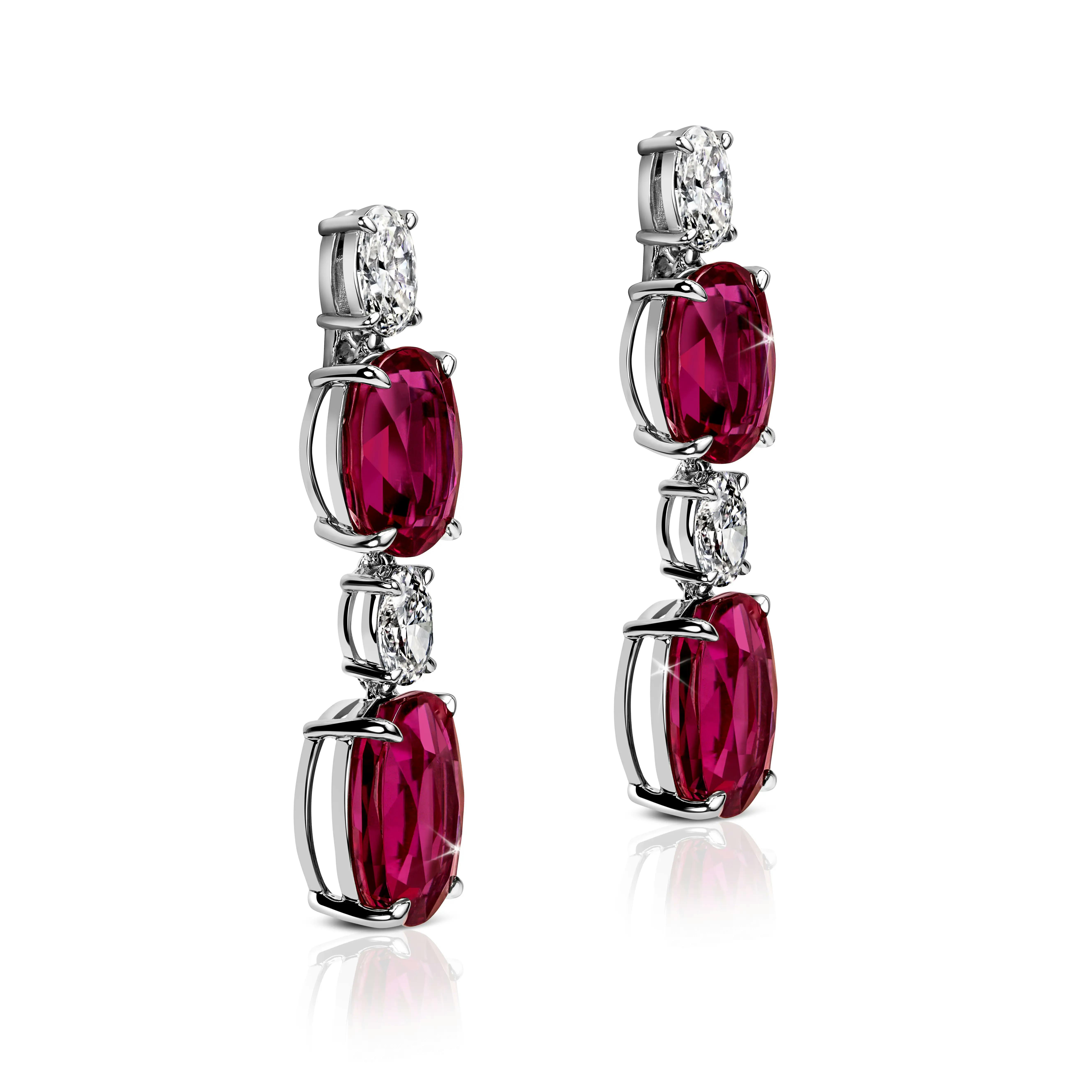 the earrings, tilted to the right