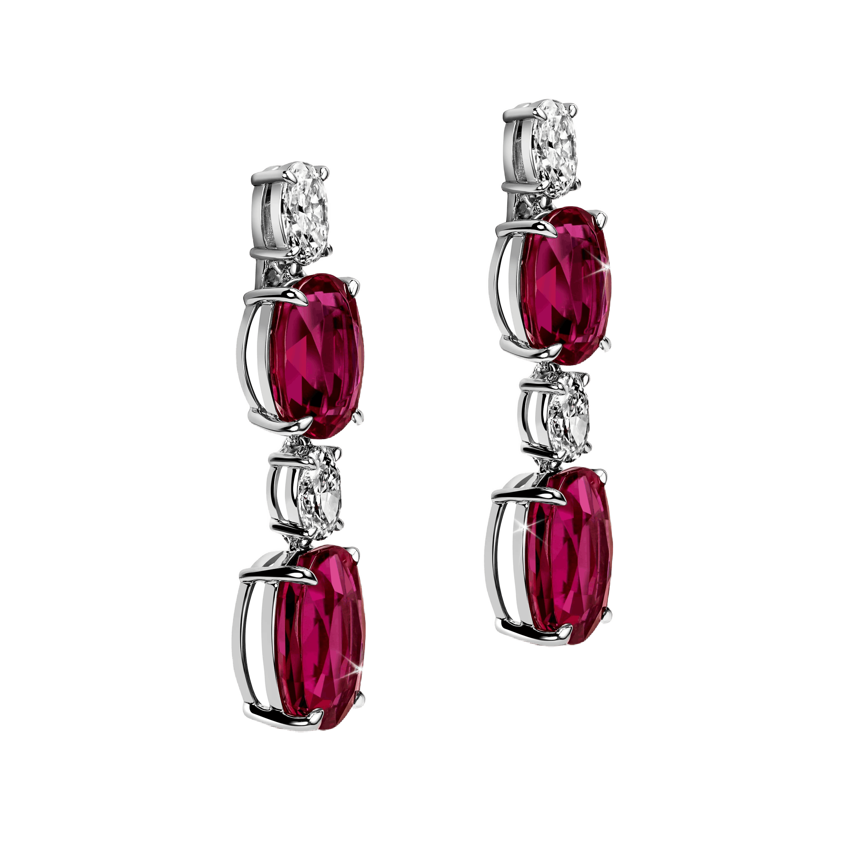 the earrings, tilted to the right