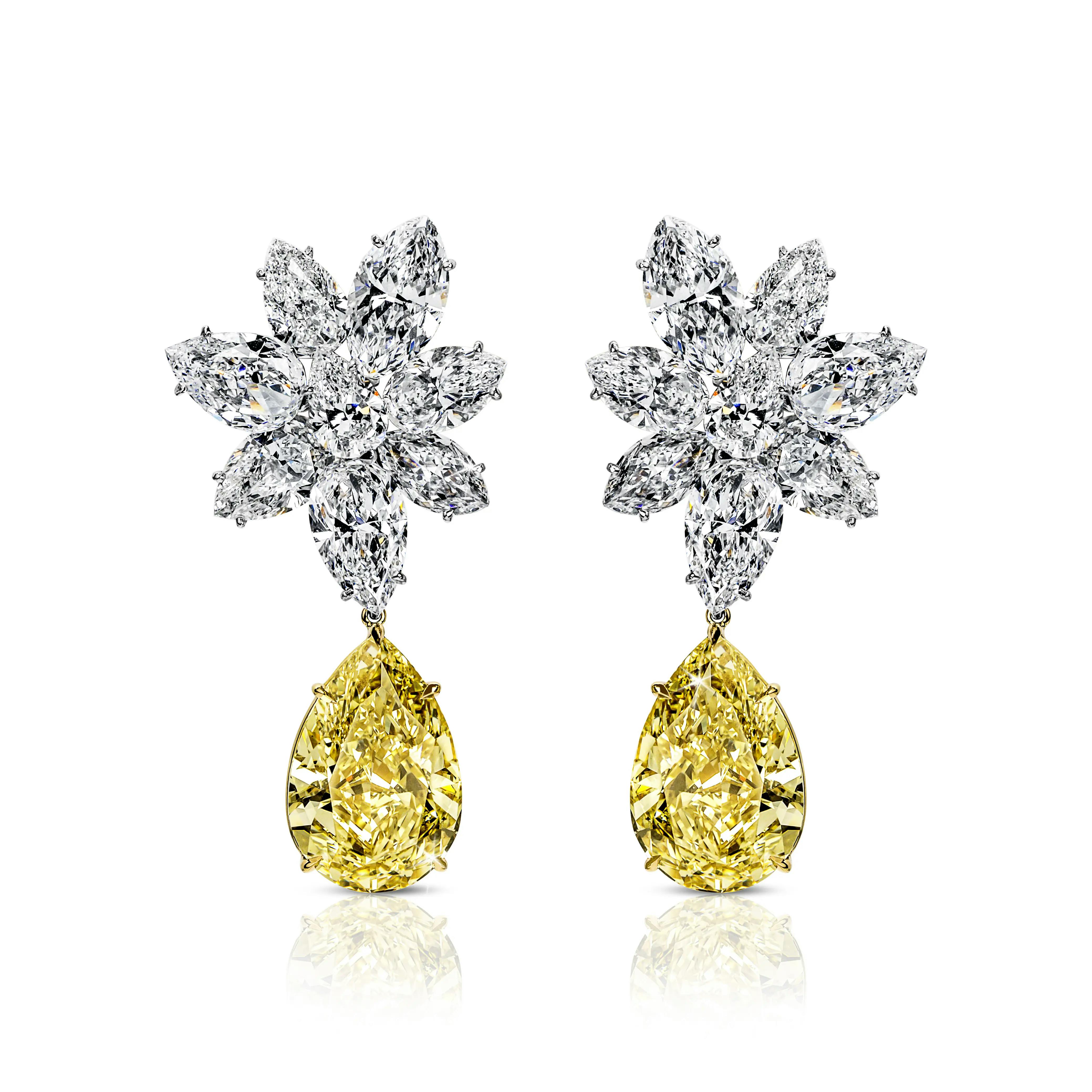 the yellow garden earrings.