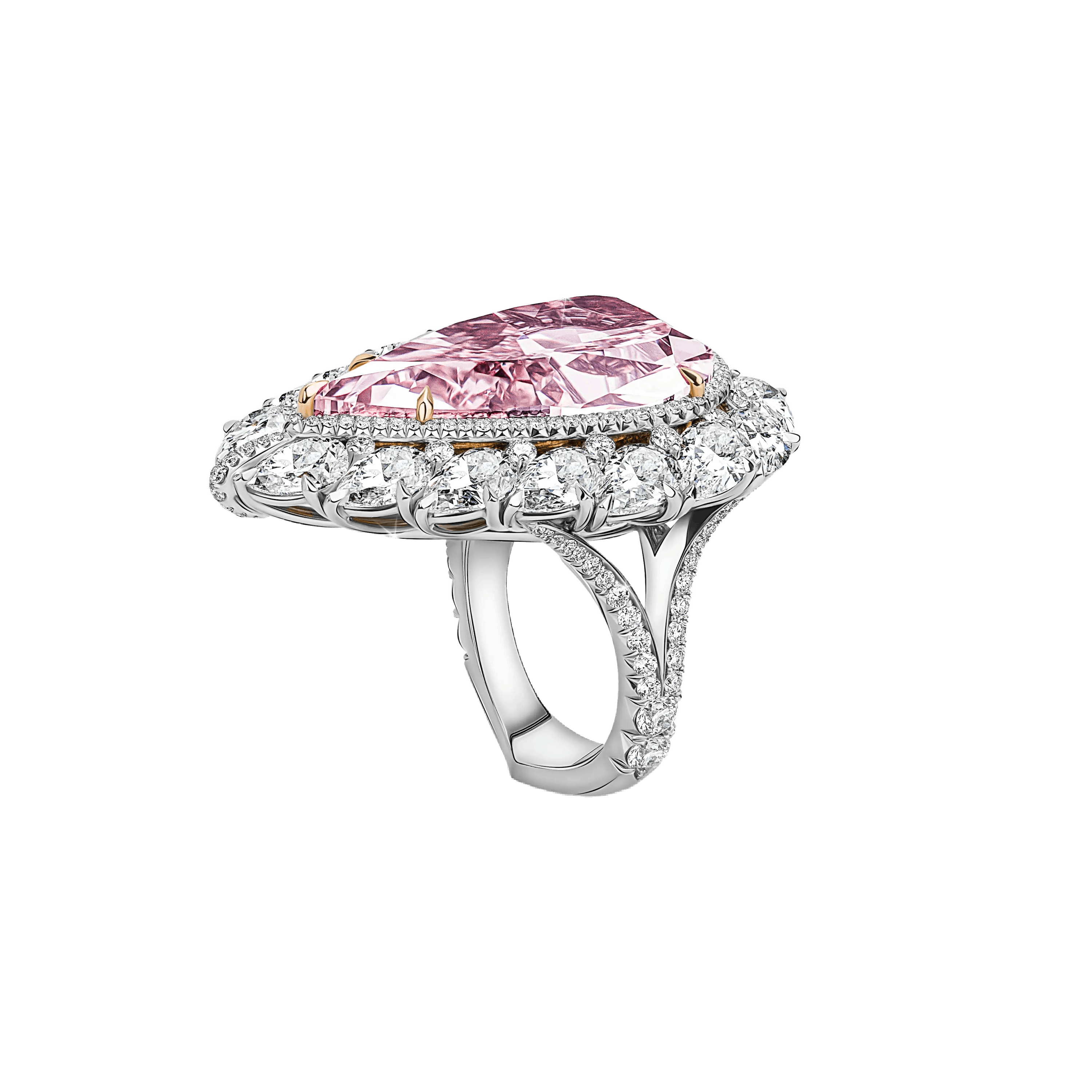 the ring, positioned upright, tilted 3/4 of the way