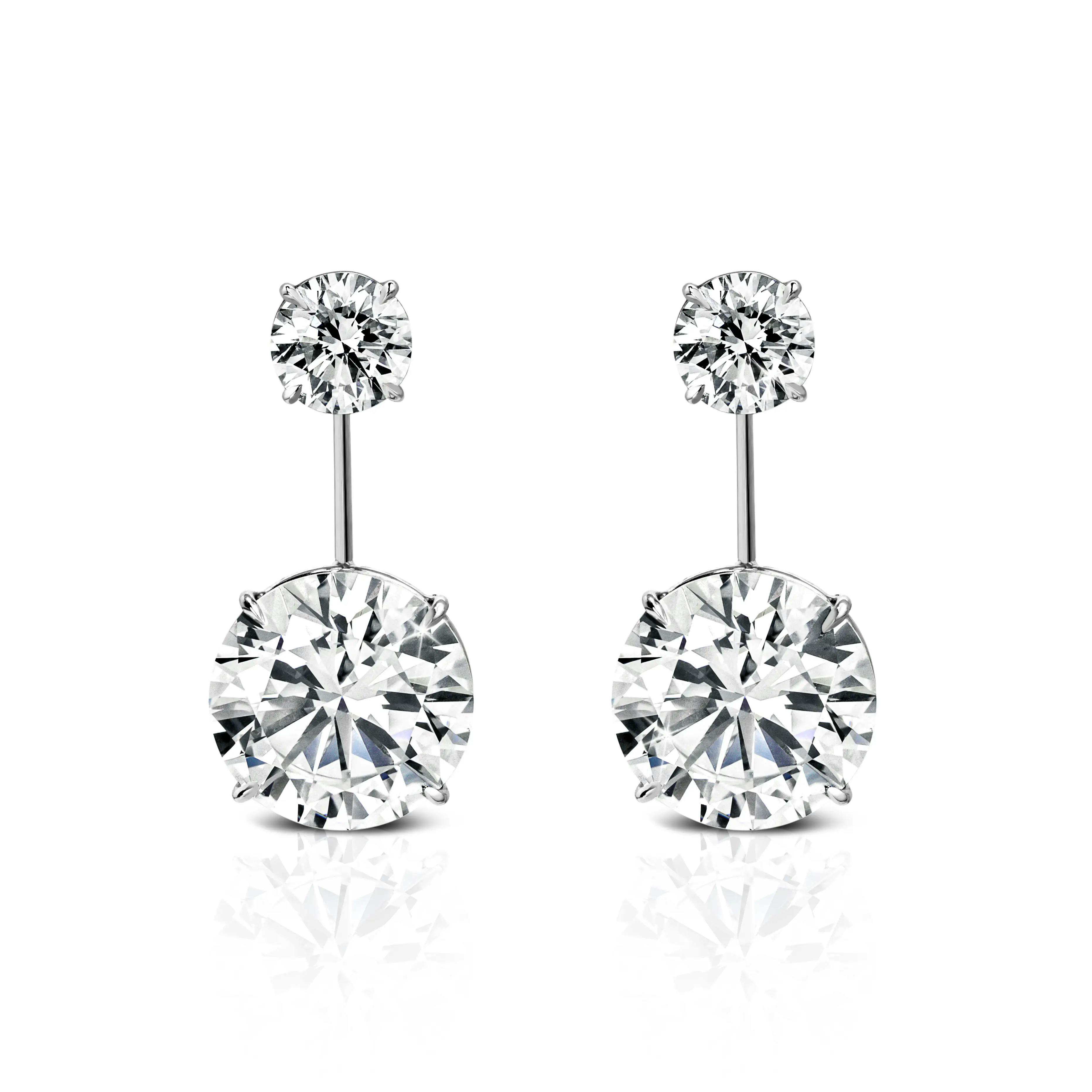 front view of the earrings