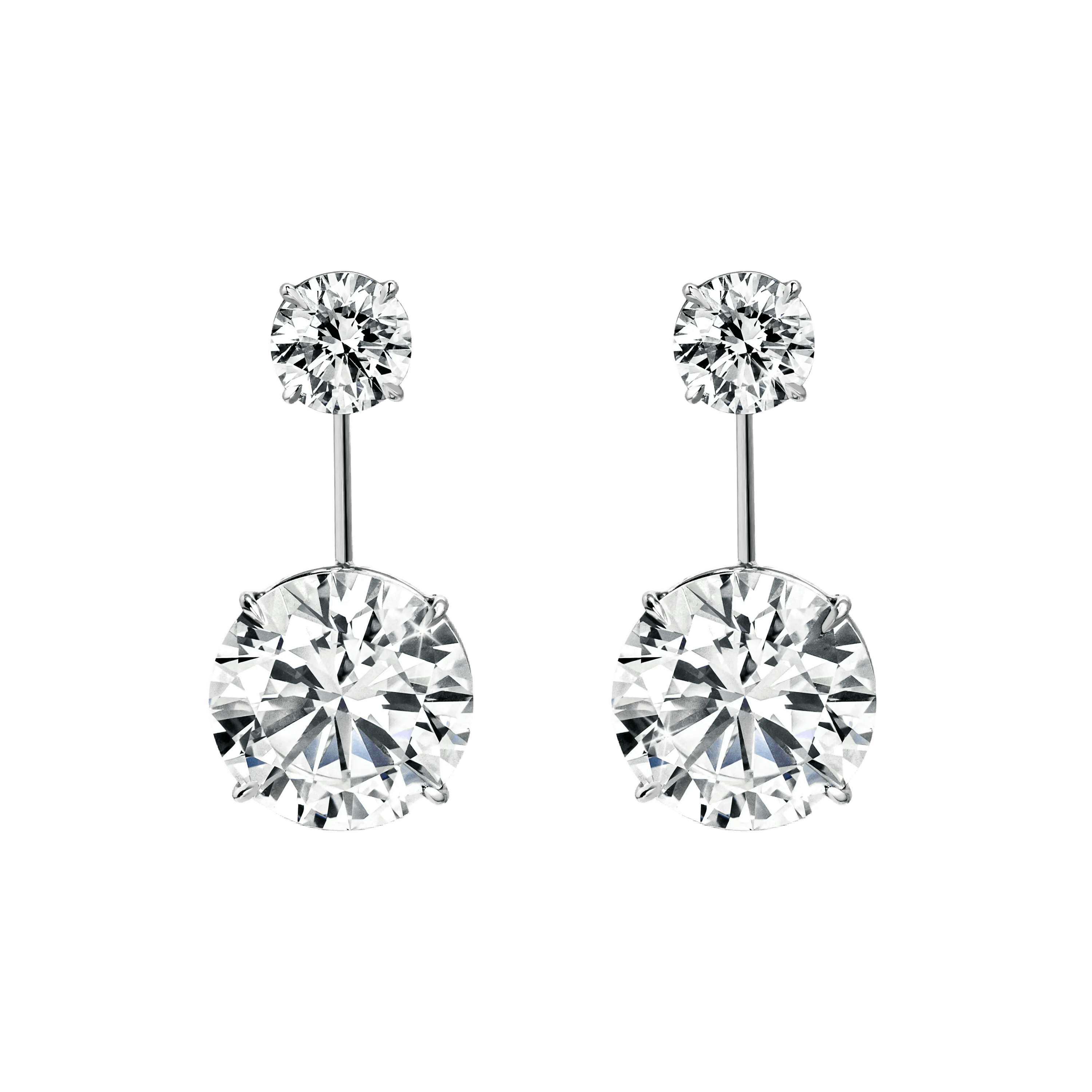 front view of the earrings