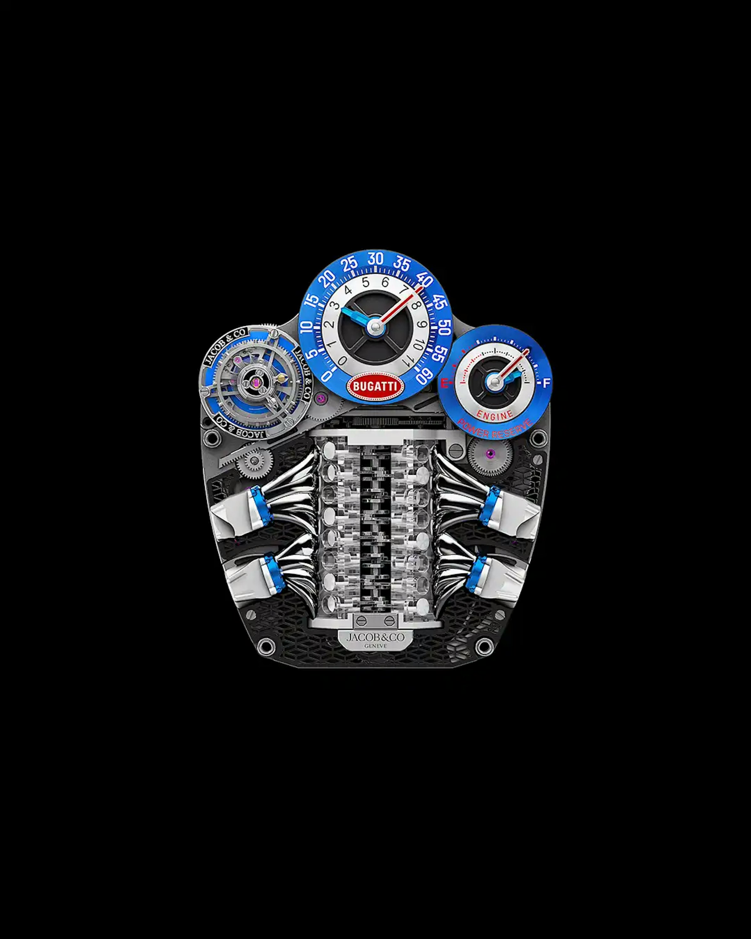 Front Interior Movement of the Bugatti Tourbillon Watch