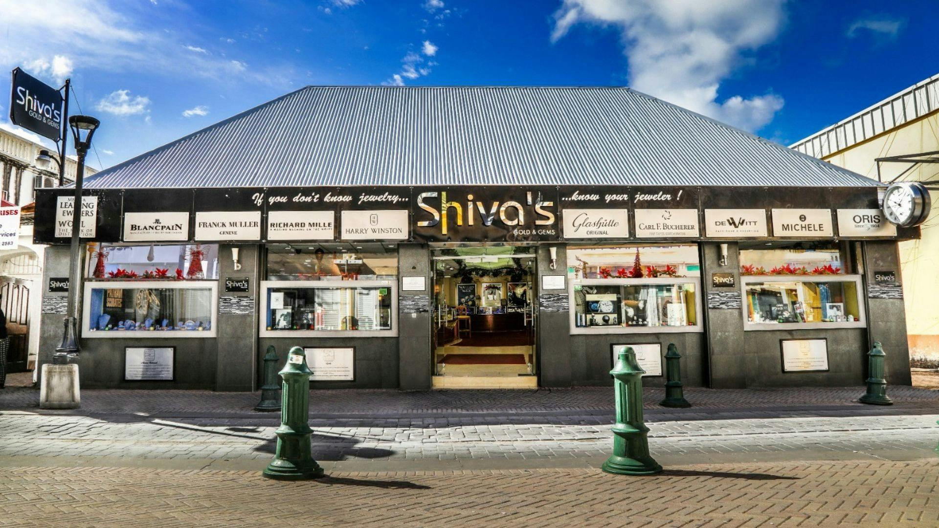 Storefront Of The Sint Maarten - Shivas Gold & Gems Store