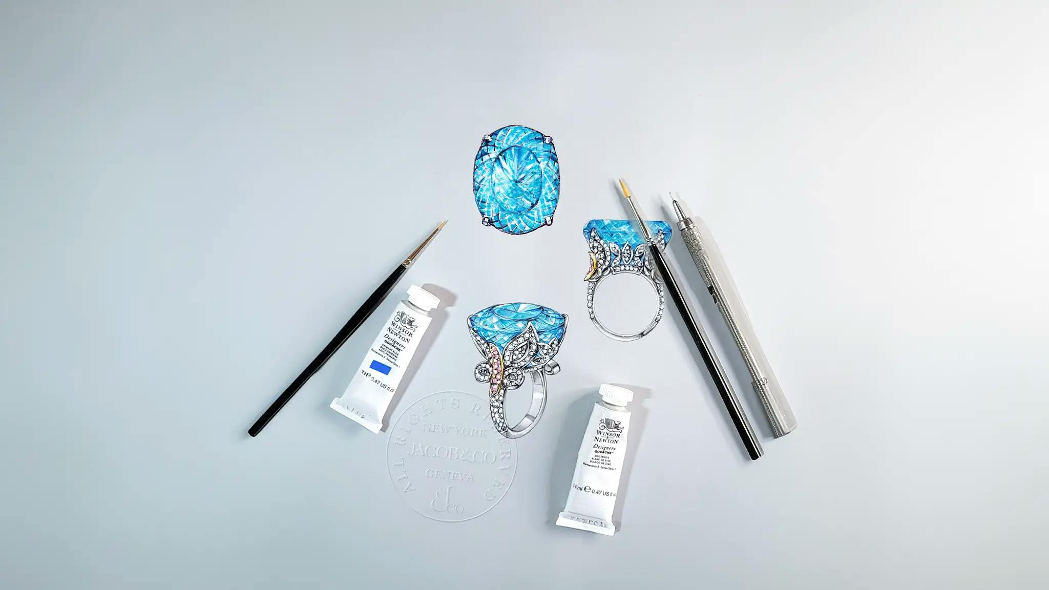 painting of the paraiba lagoon ring.