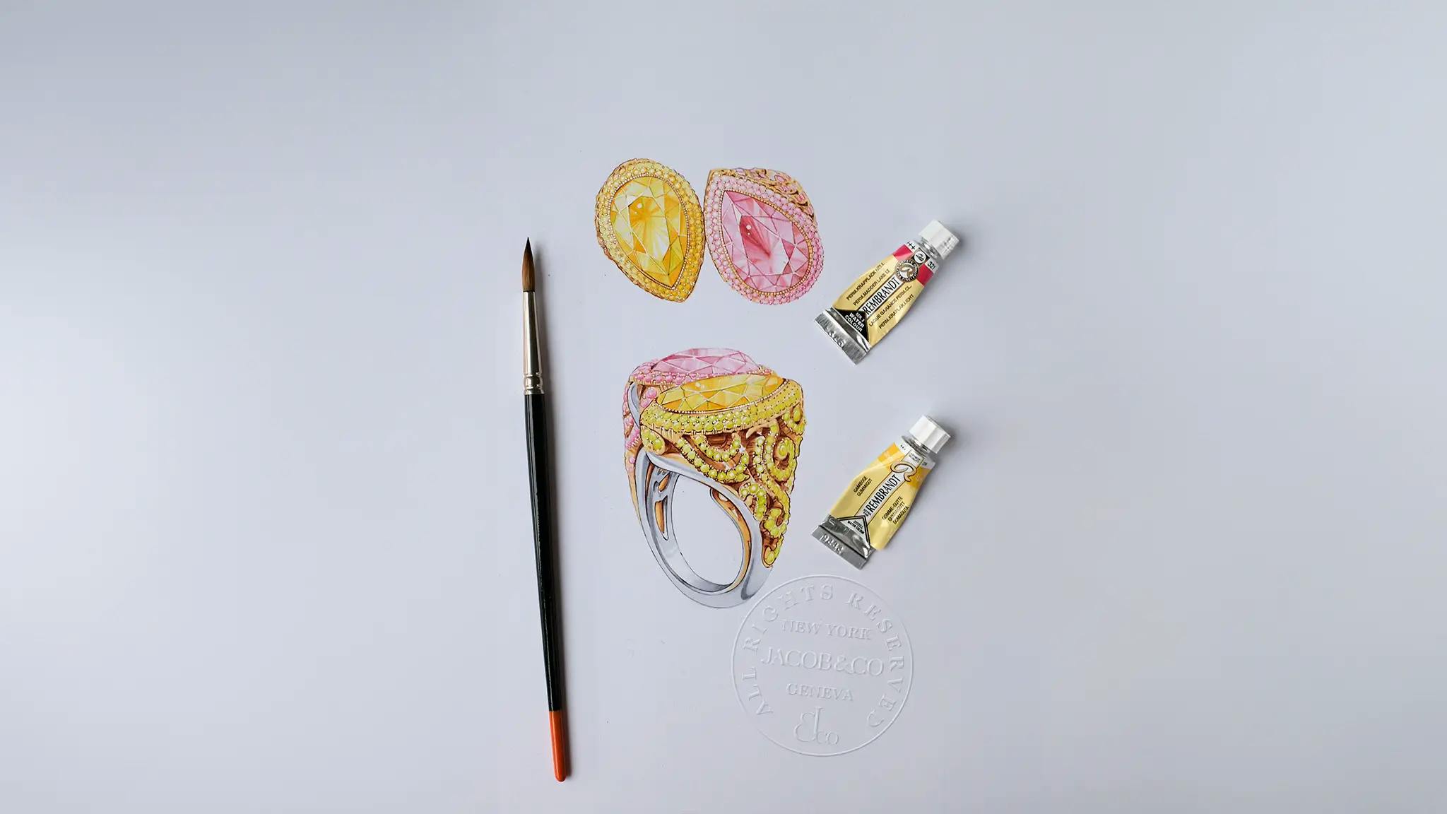 painting of the twin empresses ring.