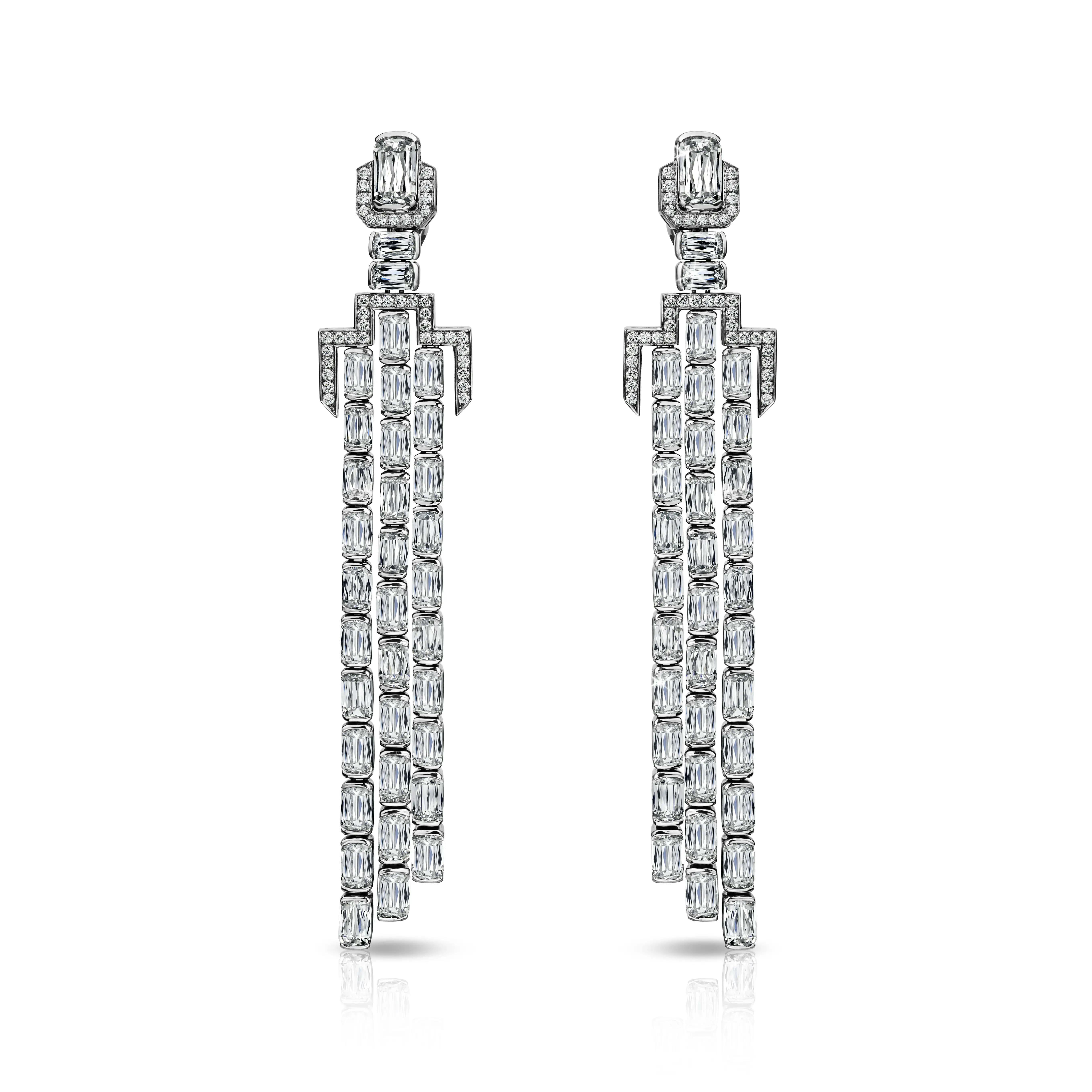 Art Deco-Inspired Liv Chandelier Earrings | Jacob & Co. Art Deco-Inspired Liv Chandelier Earrings | Jacob & Co.