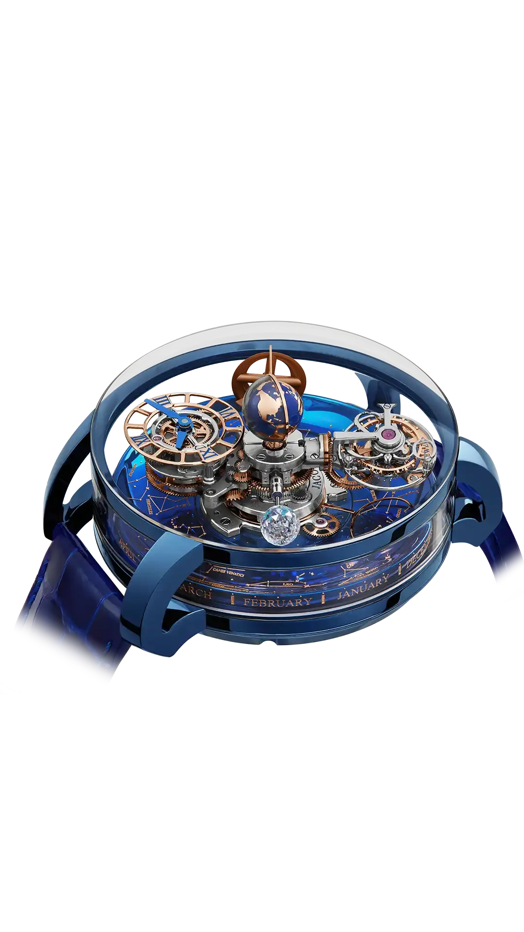 The Astronomia Sky in Blue Titanium