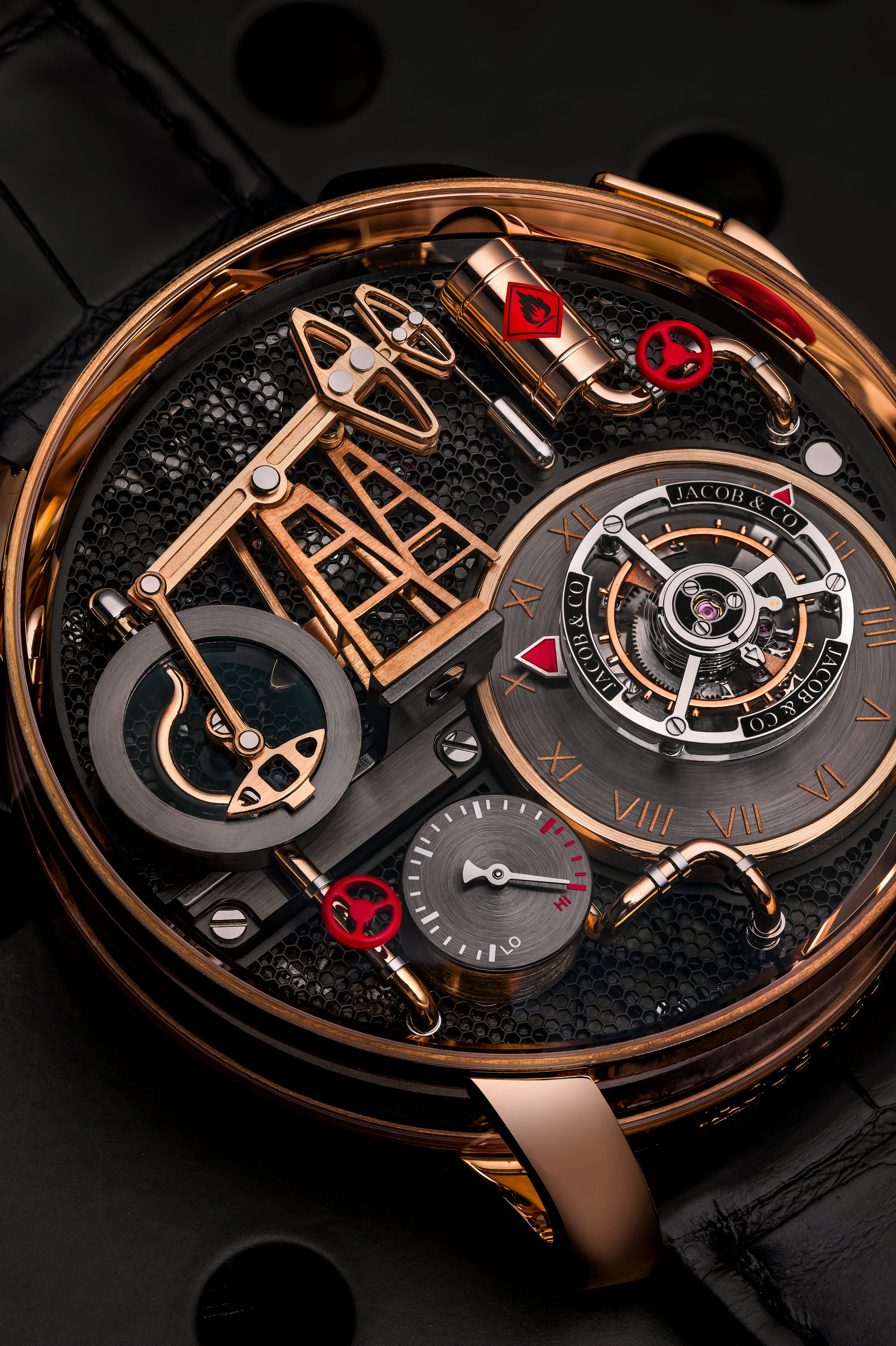 Close-up image of the Oil Pump 44mm watch face