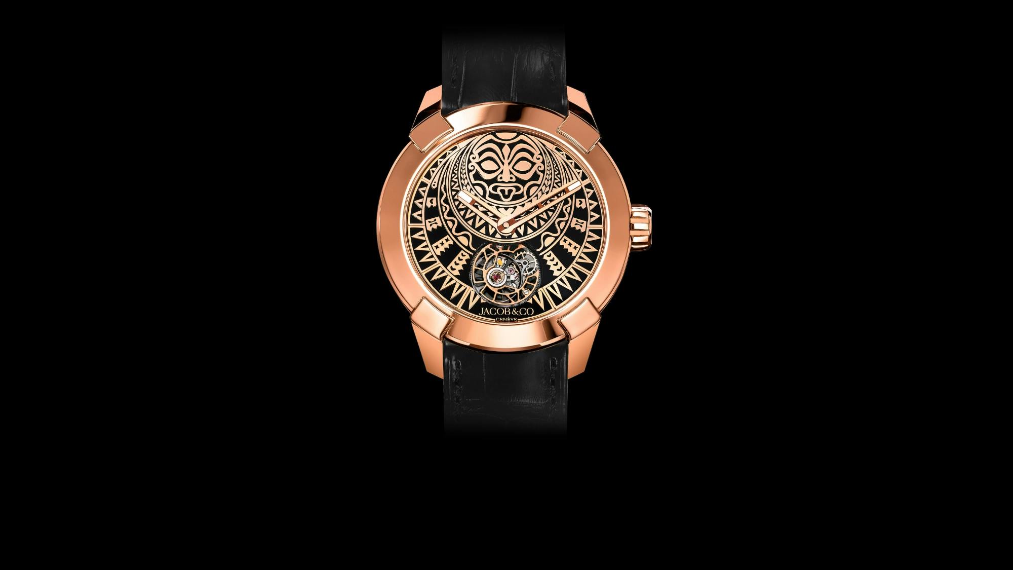 A front facing image of the Matai Tourbillon watch
