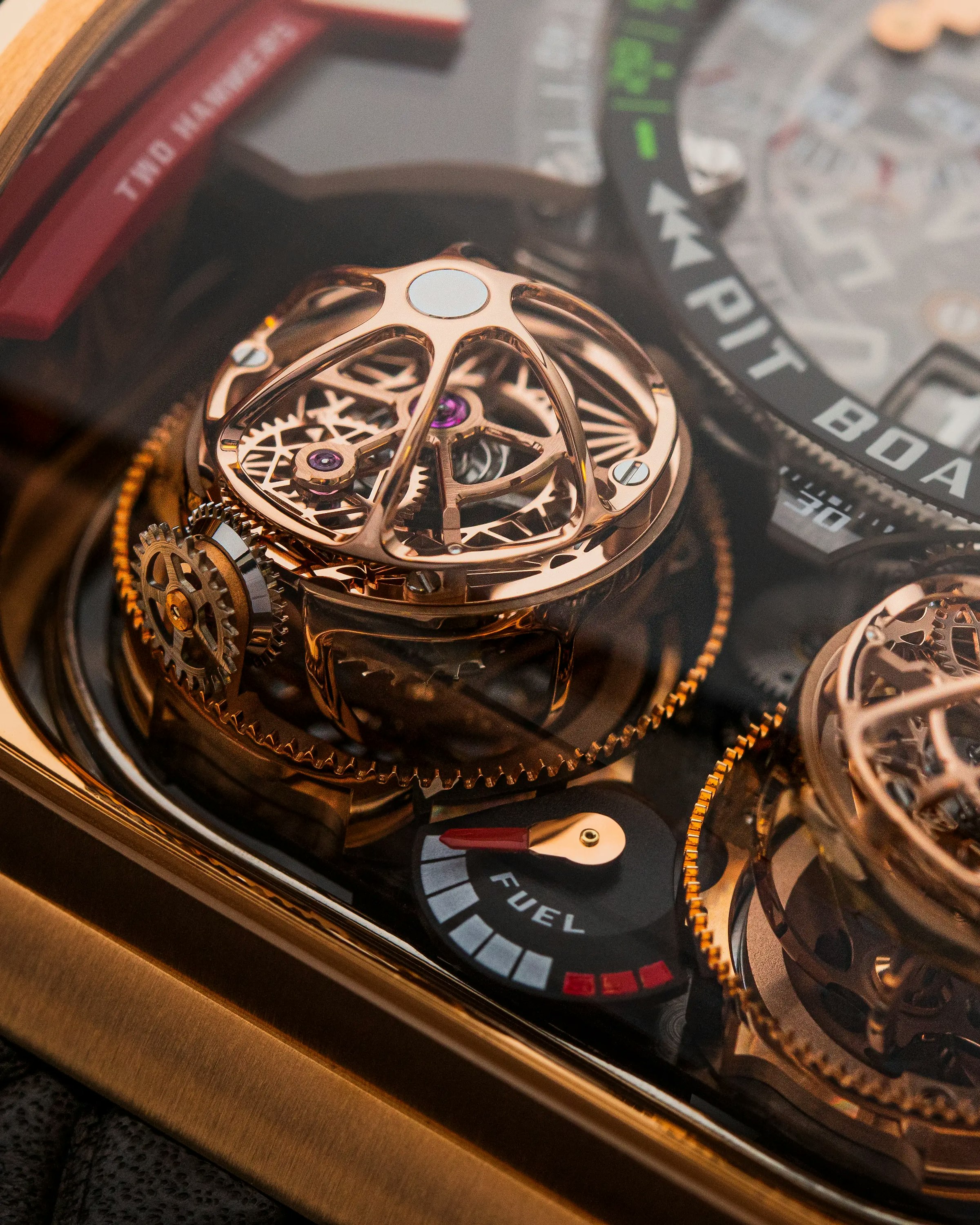 A close-up image of a tourbillon