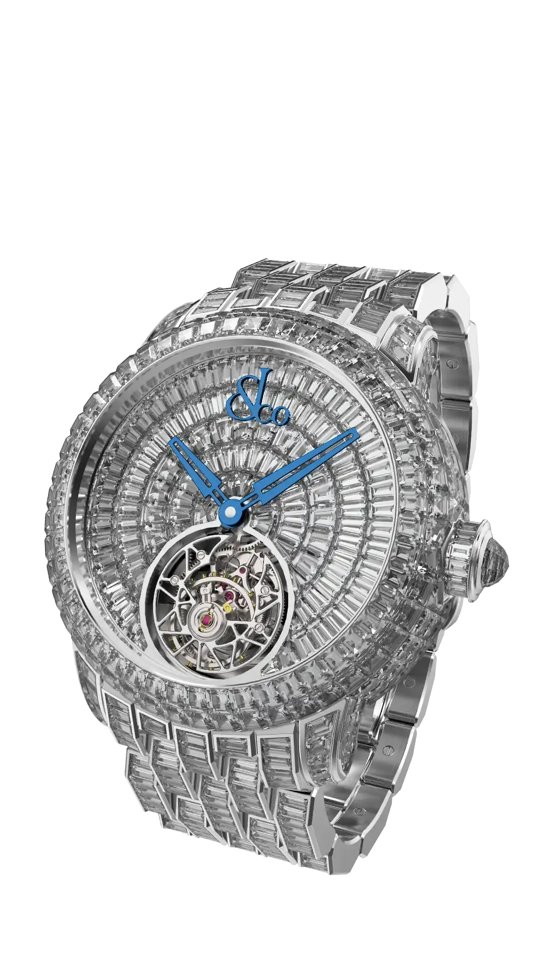 Jacob & Co caviar-tourbillon/full-white-diamonds