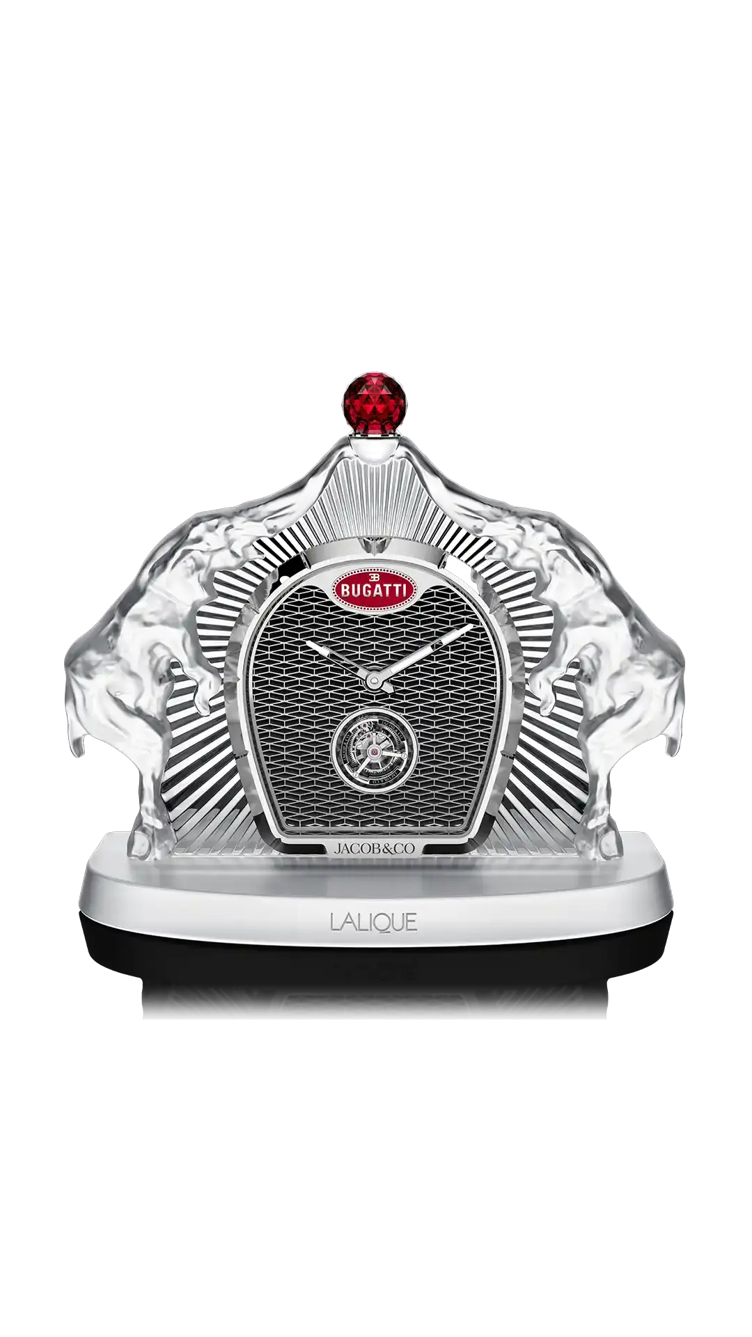 the bugatti calandre table clock