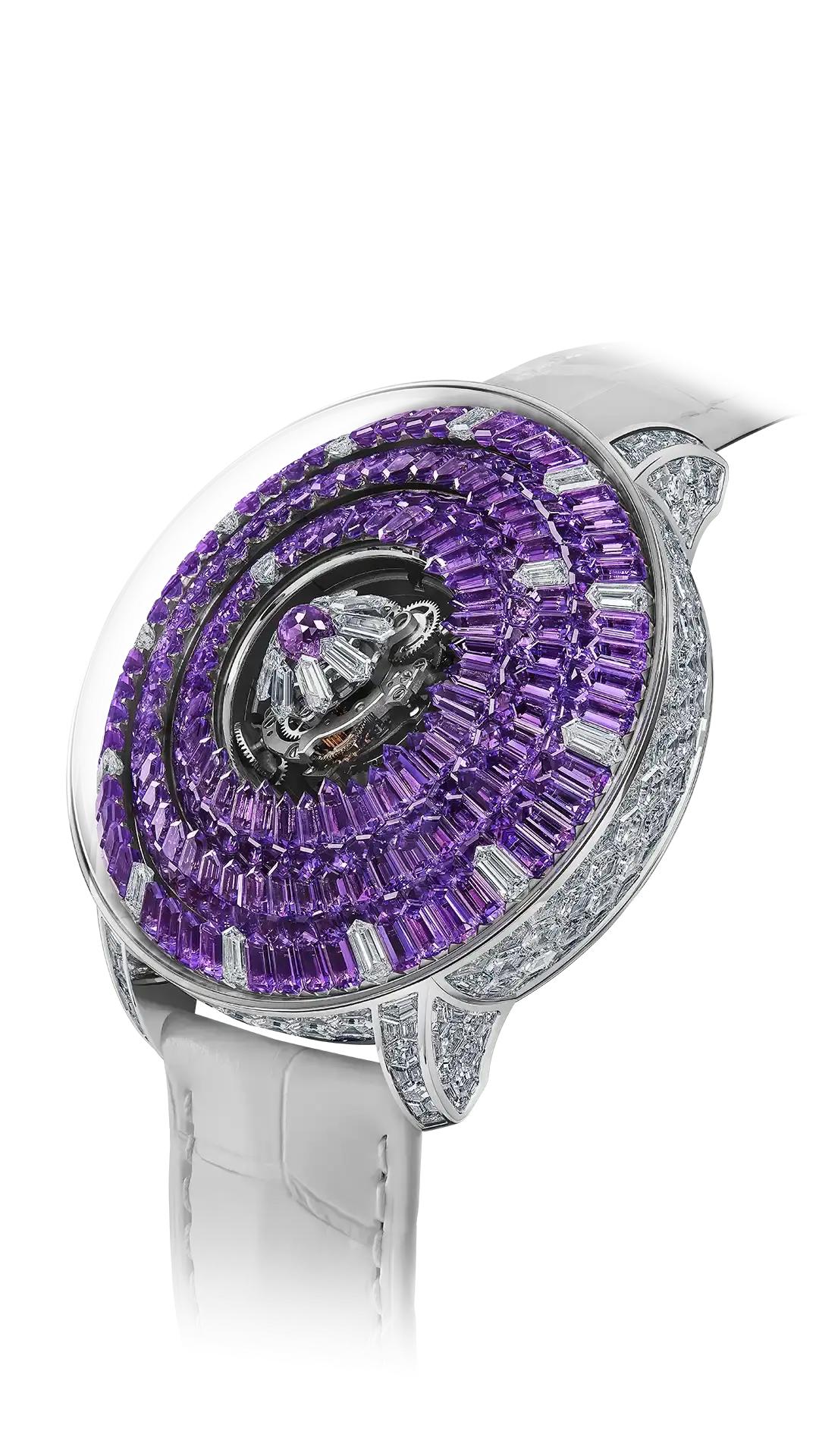 the mystery tourbillon 44mm, in amethyst.