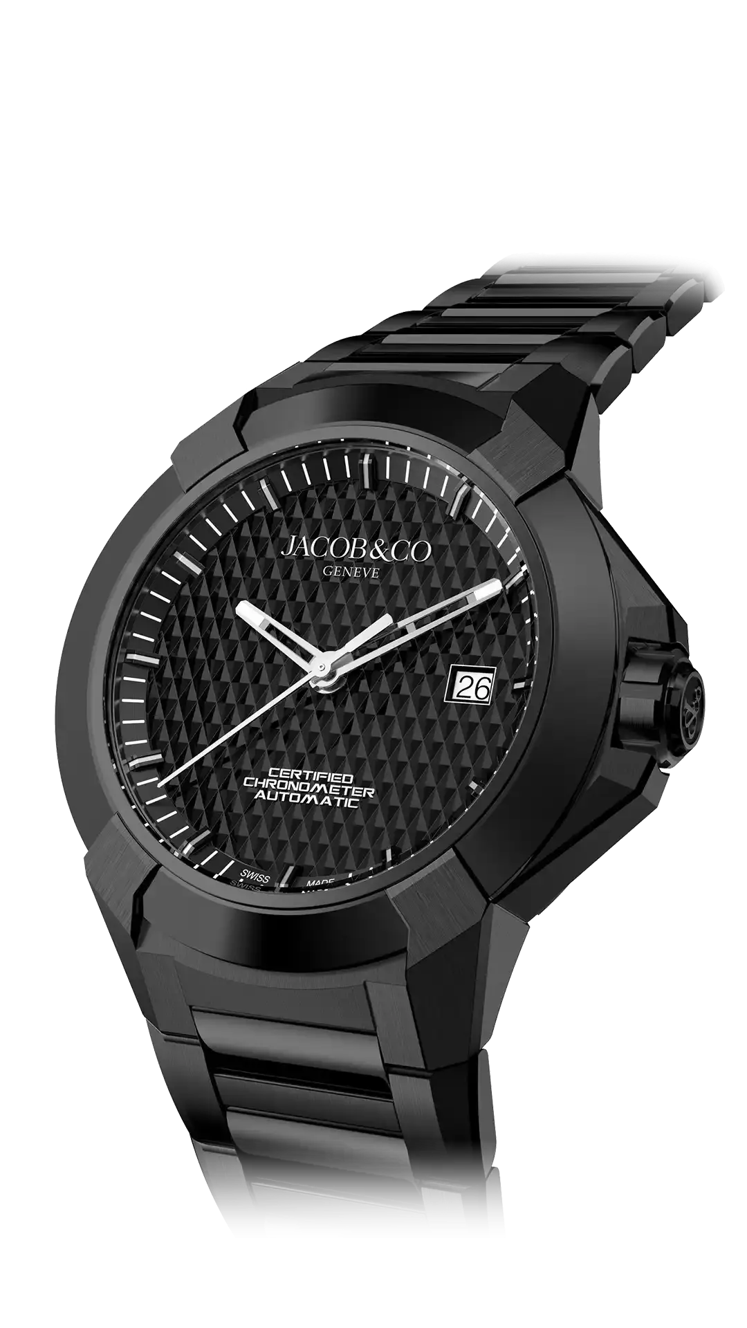 The Epic X Sport in Black with metal bracelet