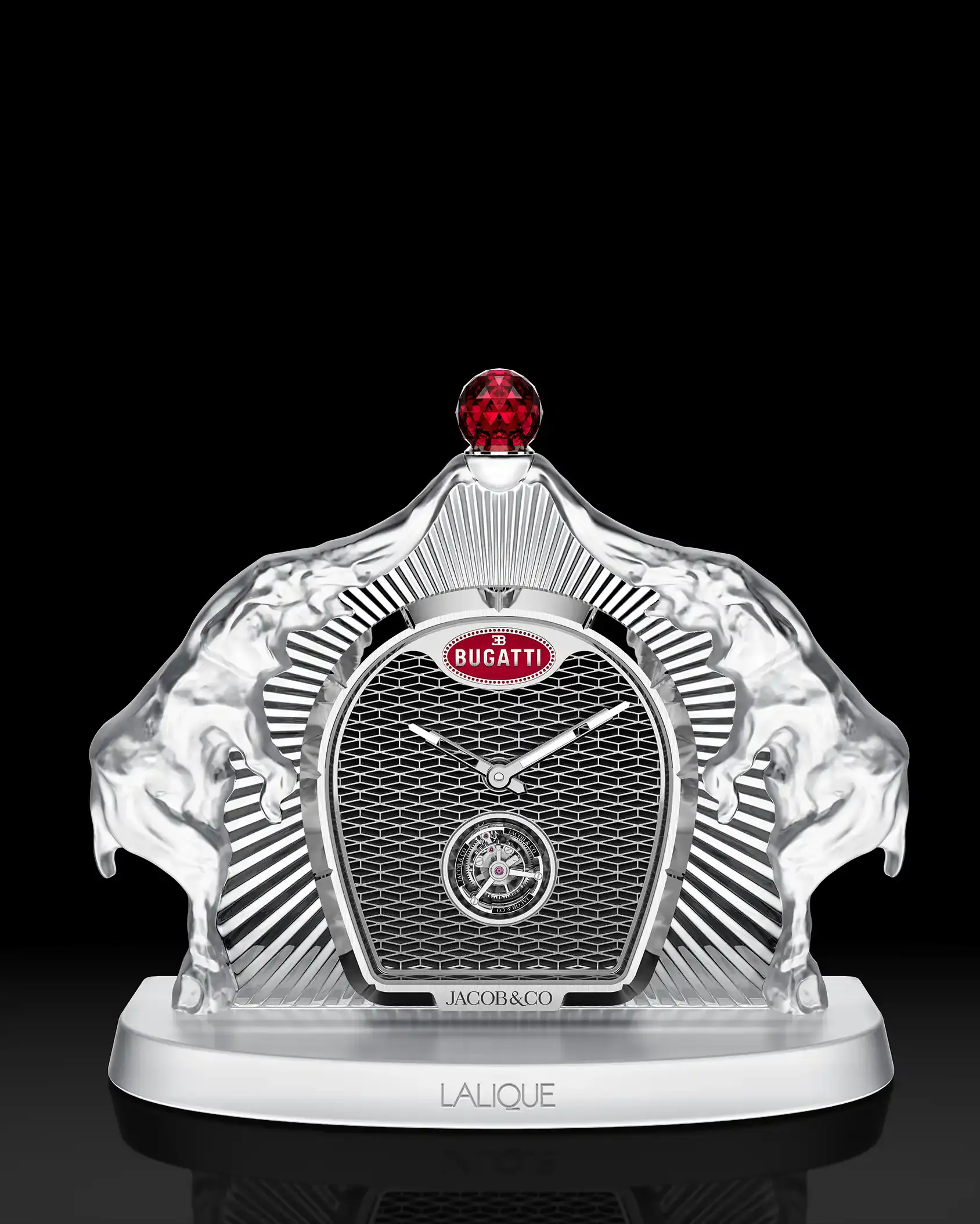 BUGATTI Calandre N　A 00407 Bugatti Calandre Table Clock is a Rare Flex for Filthiest of