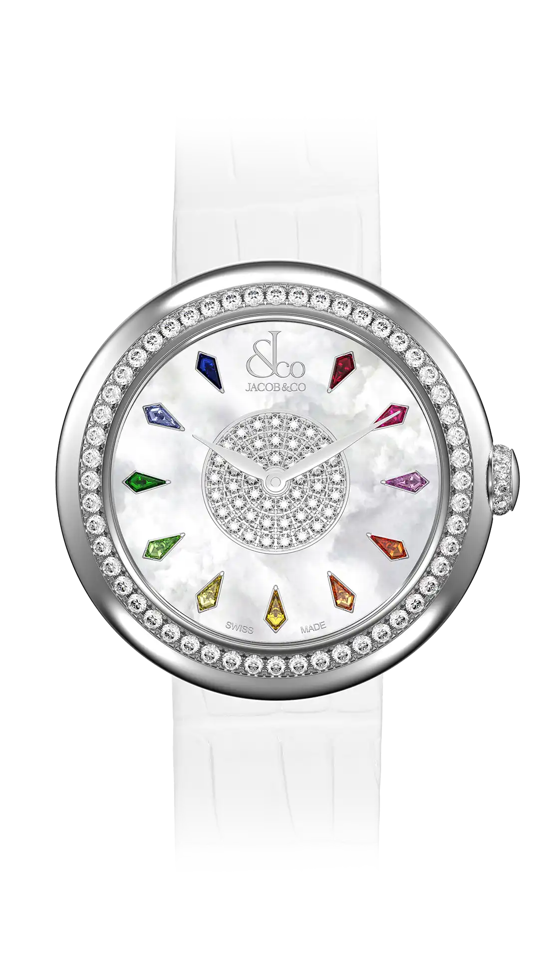 Jacob & Co Brilliant - Rainbow Sapphires in Stainless Steel