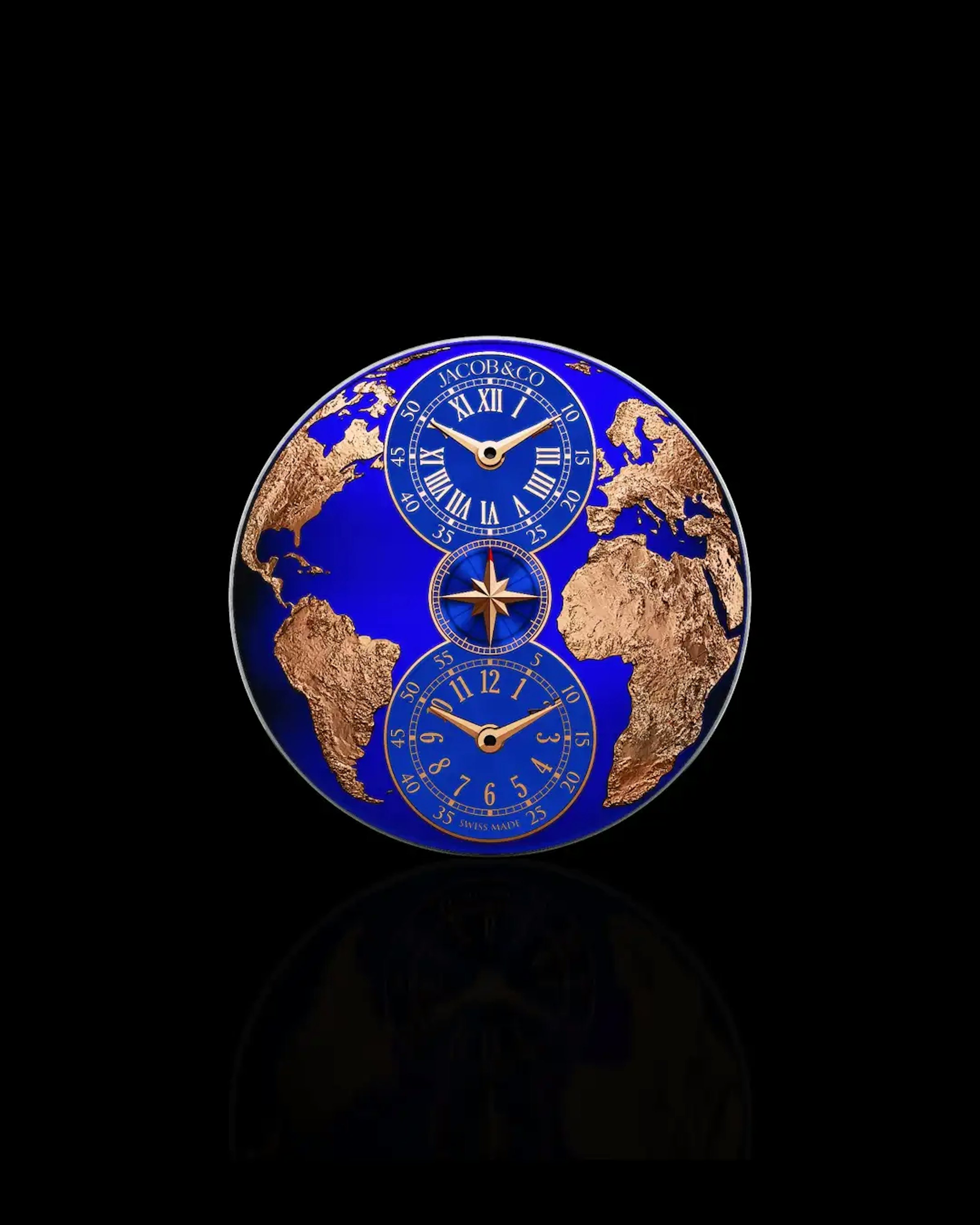 Front Interior Movement of the Dual Time Zone Watch
