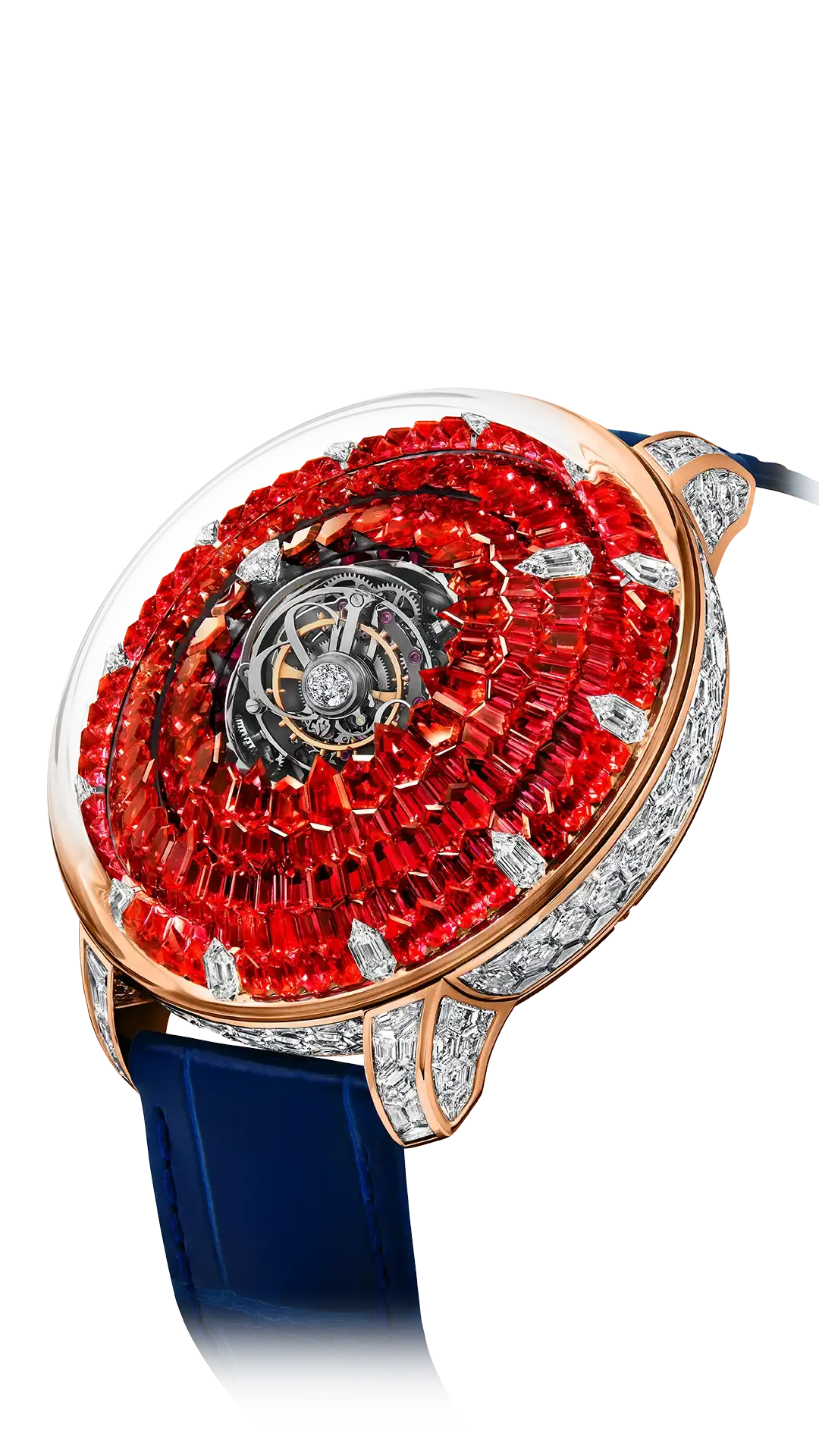 Jacob & Co The Mystery Tourbillon - Full Orange Sapphires (Rose Gold)