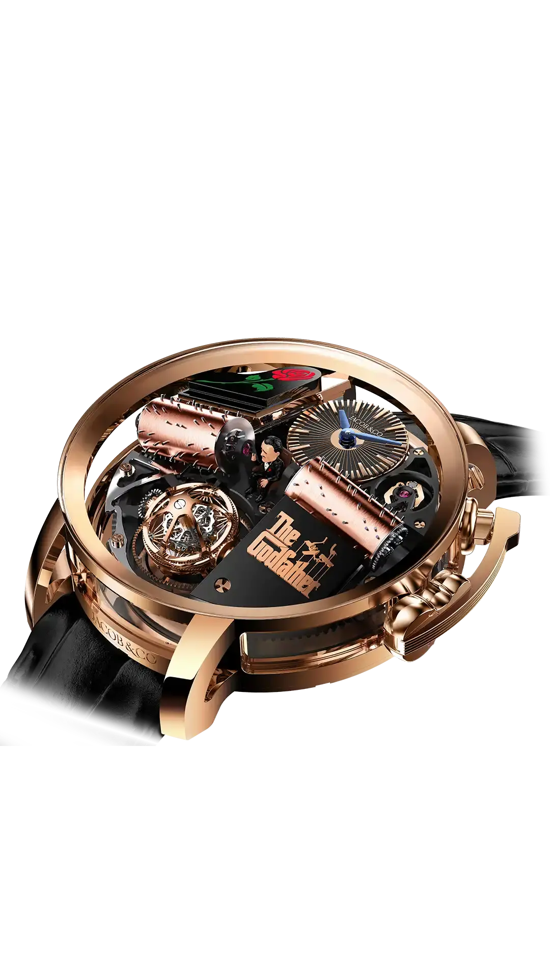 The rose gold Opera Godfather, with rose gold cylinders.