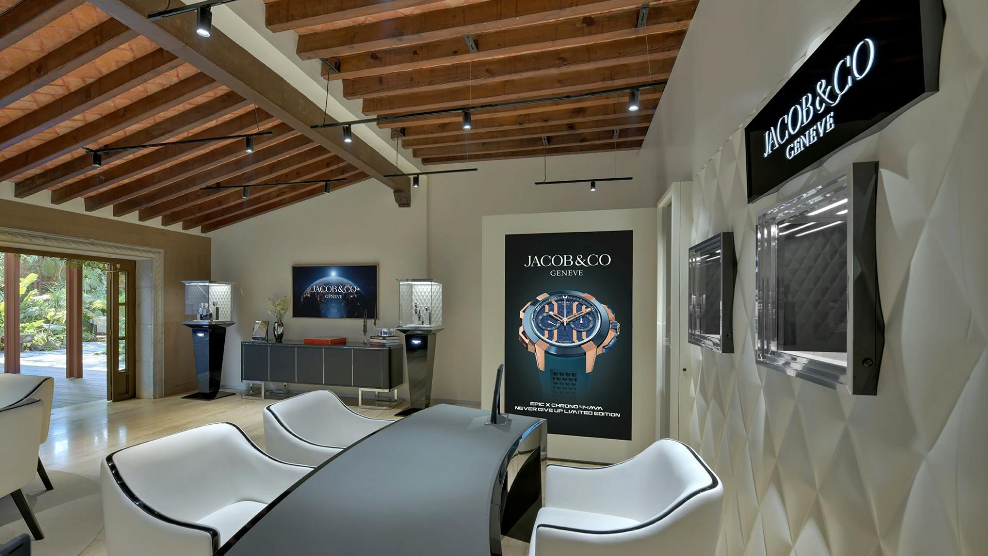 The inside of the Jacob & Co. Mexico Boutique