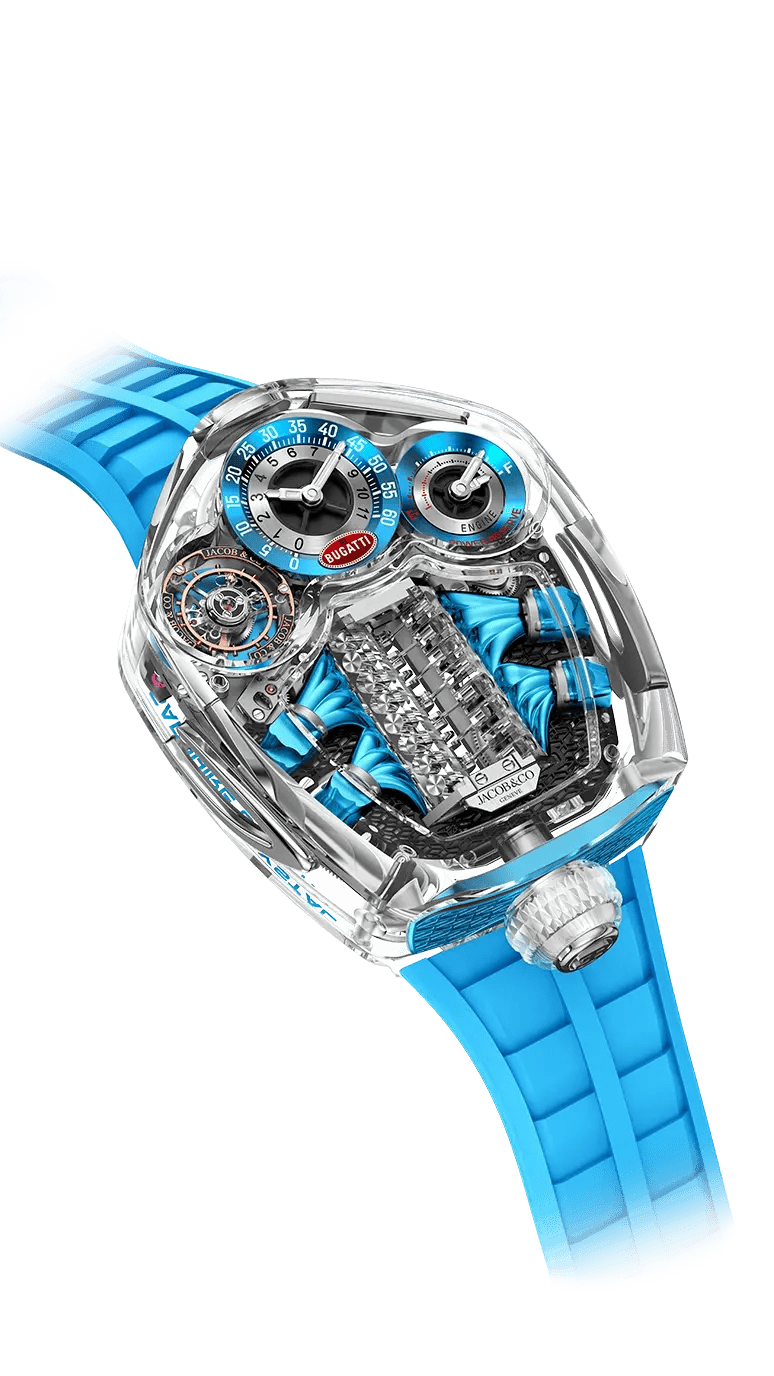 Bugatti Tourbillon Sapphire Crystal | Jacob & Co.