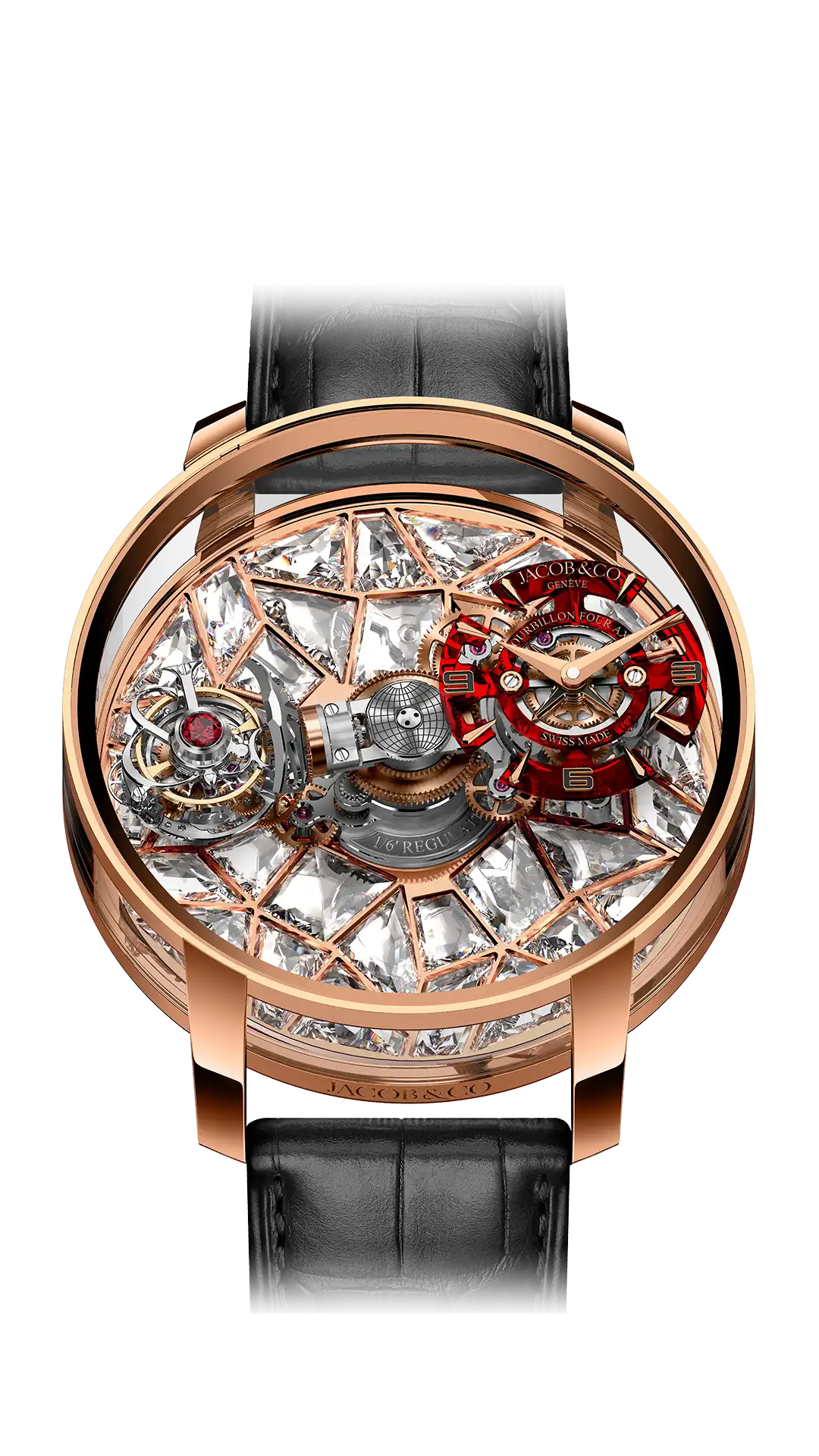 Jacob & Co Astronomia Four-Axis Tourbillon - Rose Gold (Clear)