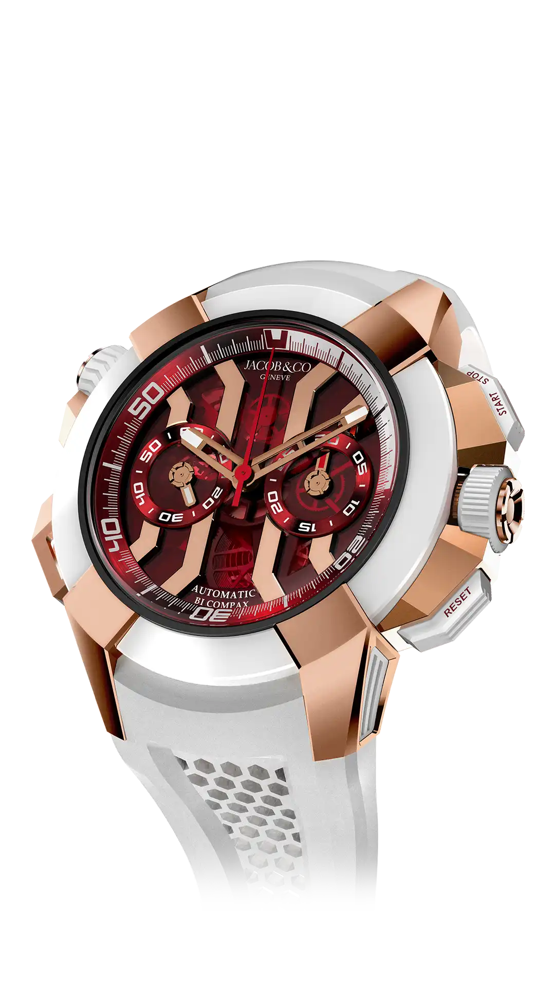 Jacob & Co Epic X Chrono 47MM - Rose Gold (Red)