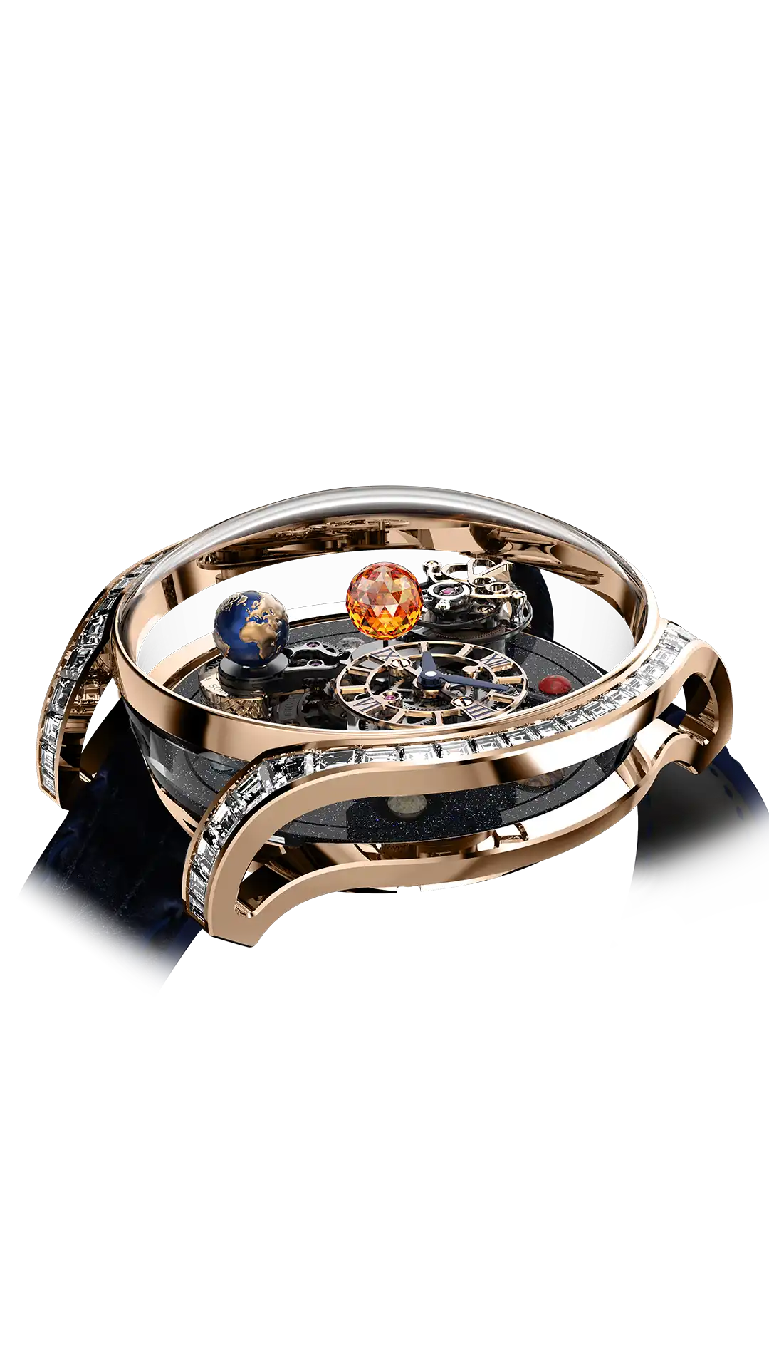 Jacob & Co Astronomia Solar Constellations - Rose Gold Baguette