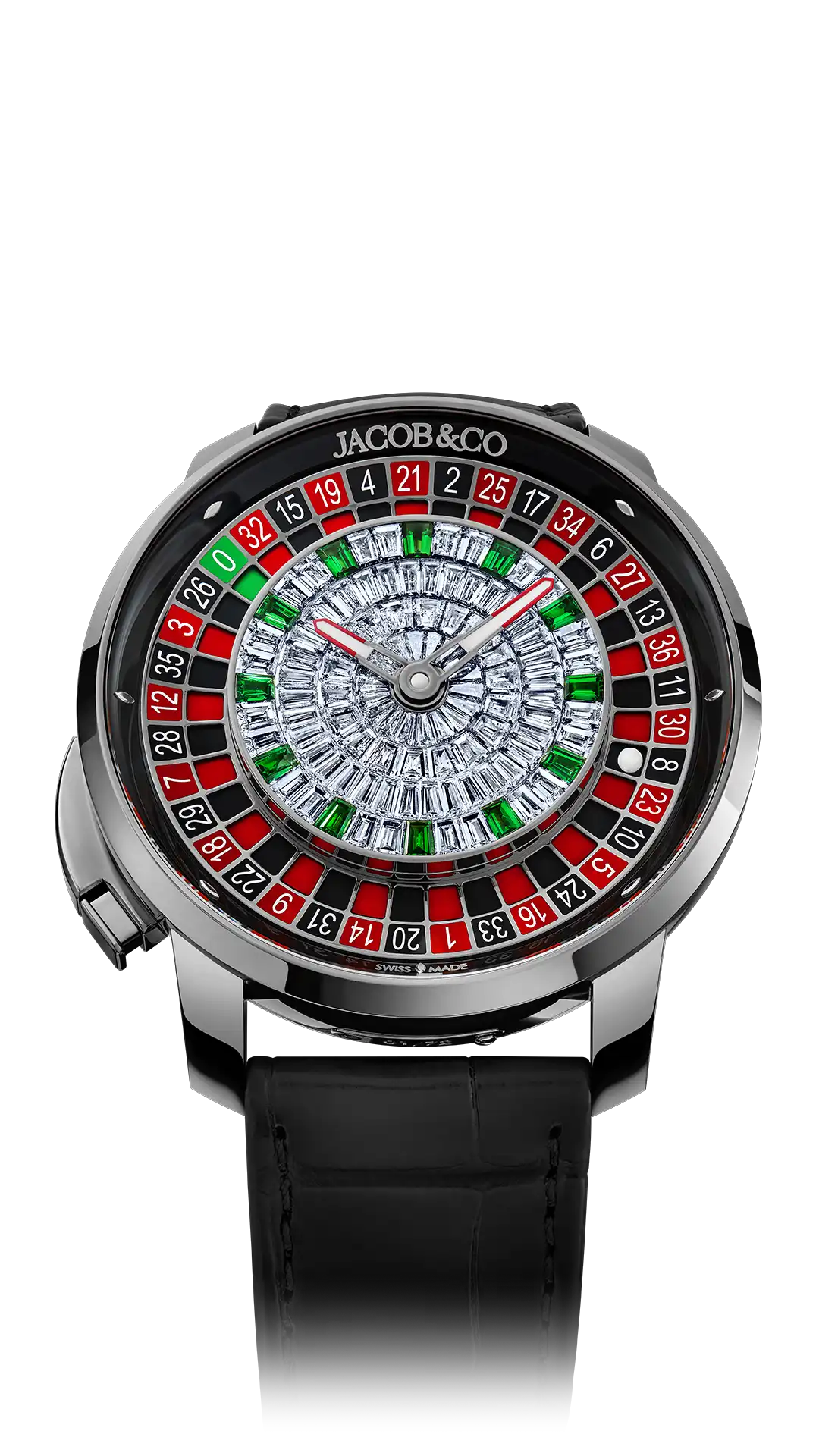 Jacob & Co Casino Tourbillon - White Gold Baguette