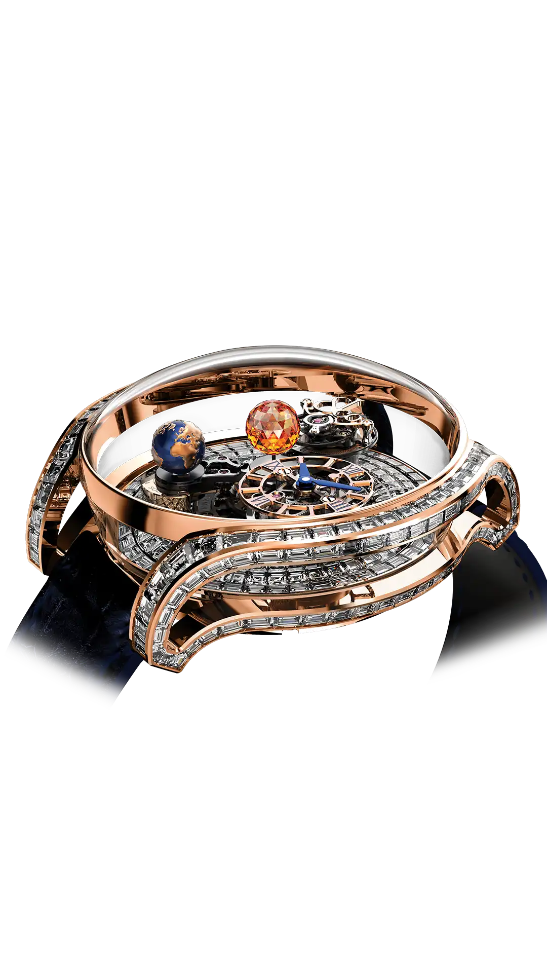 Jacob & Co Astronomia Solar Constellations - Rose Gold Baguette Base
