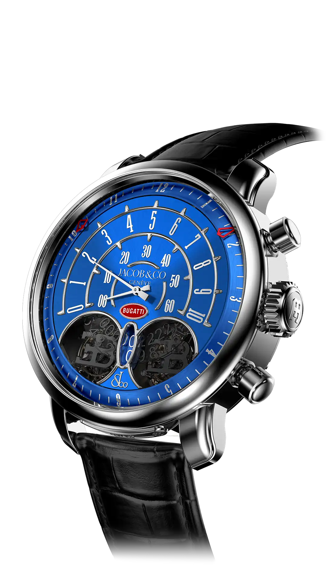 Jacob & Co Jean Bugatti - White Gold, Blue Dial