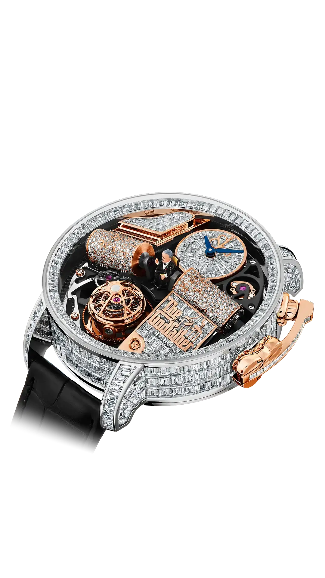 Jacob & Co Opera Godfather Baguette - White Gold Baguette