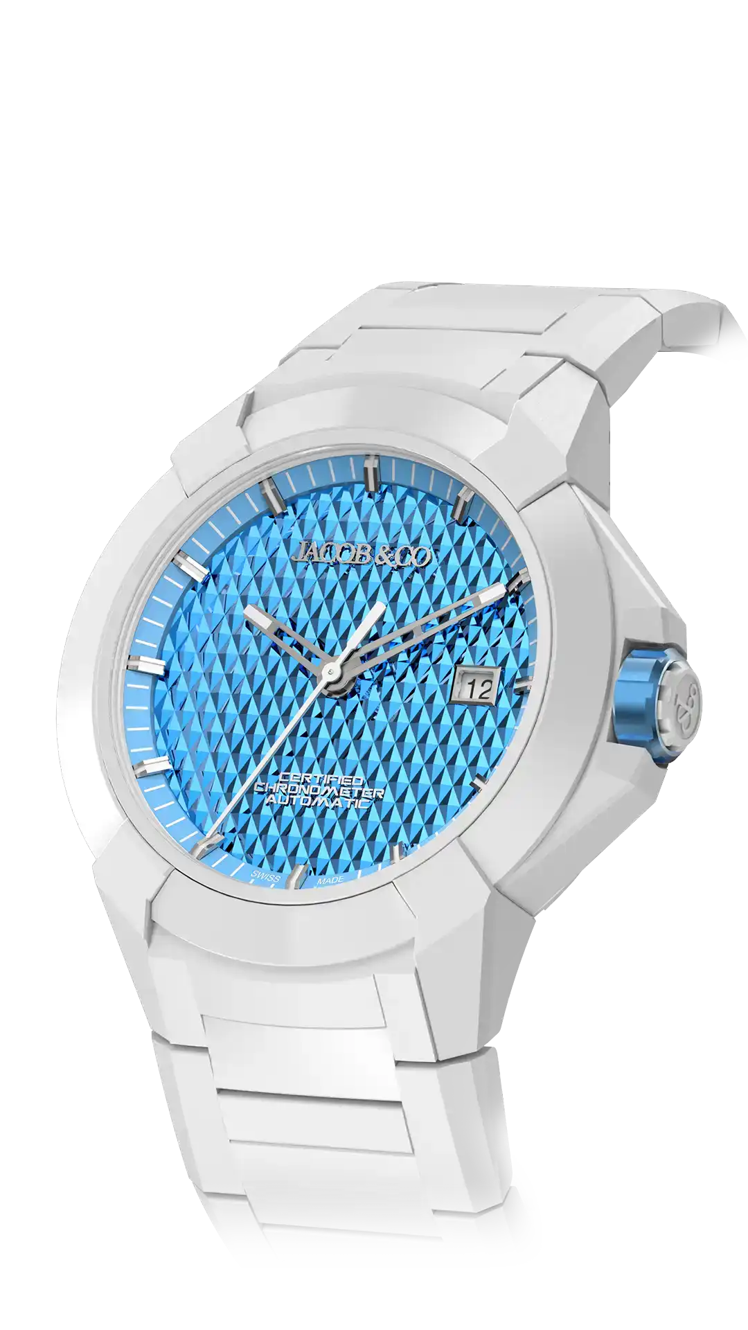Jacob & Co Epic X Sport - Electric Blue in Ceramic Bracelet